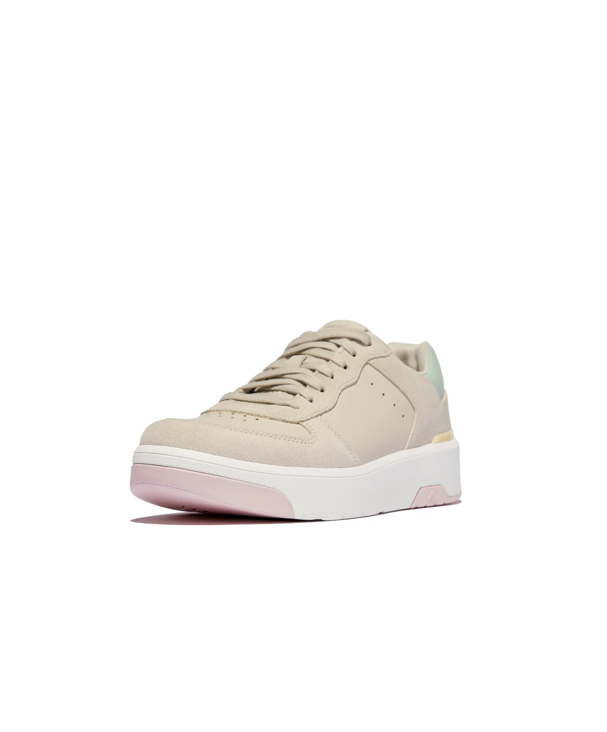 FitFlop Rally Evo Leather Sneaker Beige Multi - Image 4