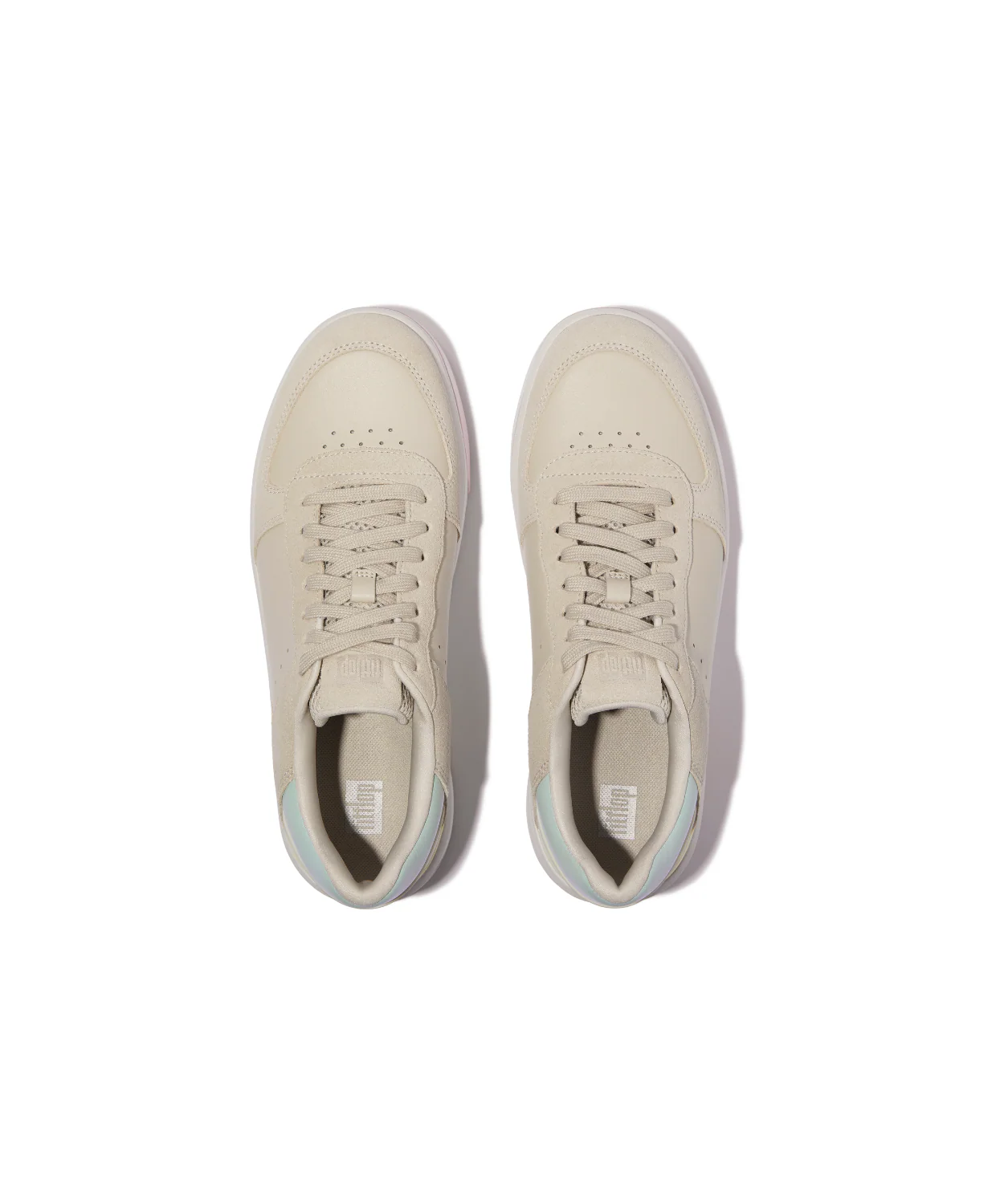 FitFlop Rally Evo Leather Sneaker Beige Multi - Image 5