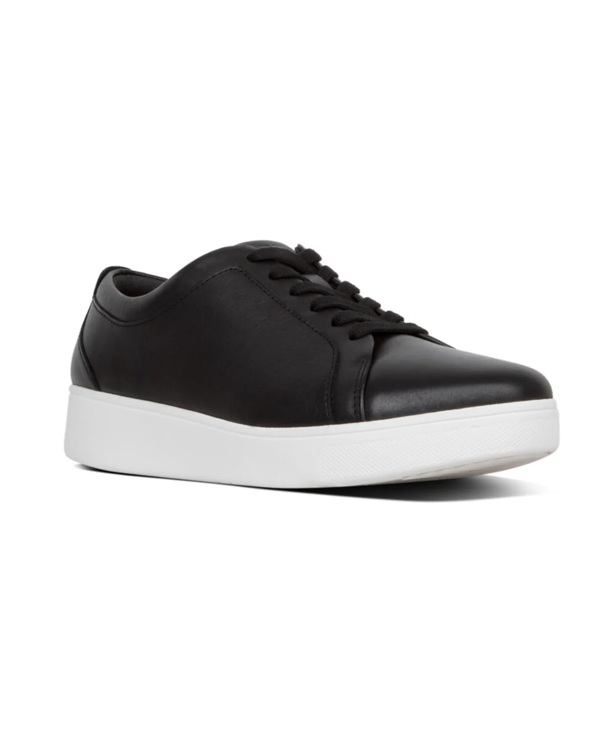 FitFlop Rally  Leather Sneakers Black - Image 3