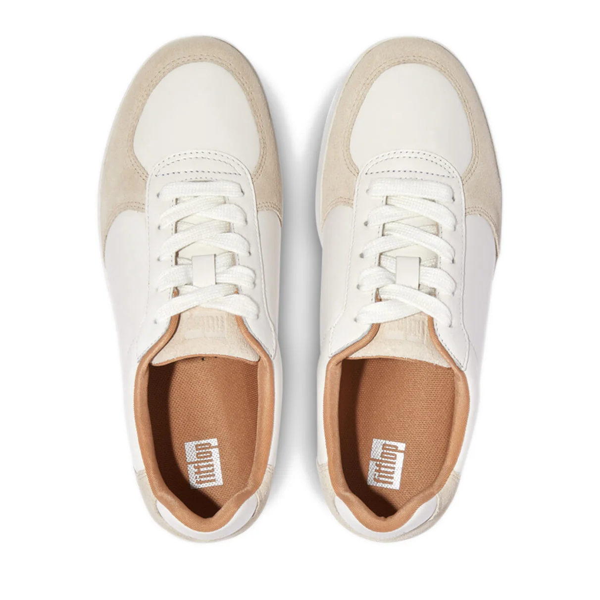 FitFlop Rally Leather/Suede Panel Sneakers Grey - Image 5