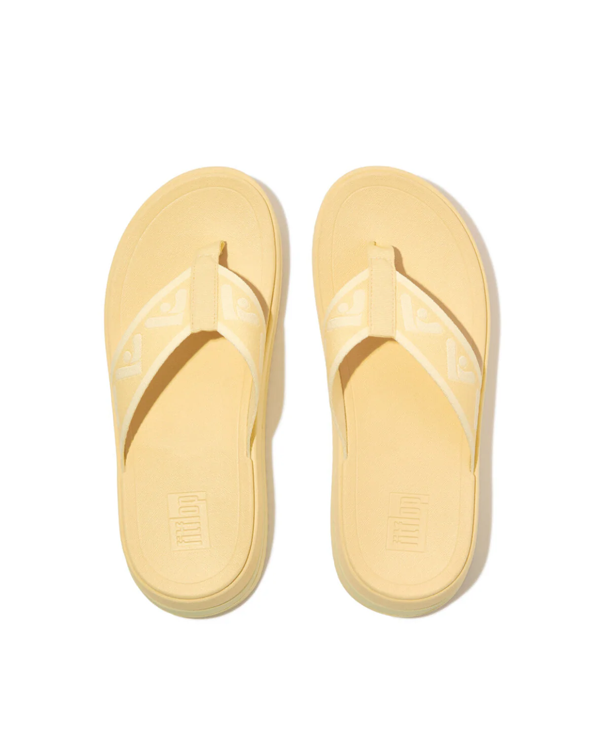 Fitflop Surff Webbing Toe Post Sandals Mellow Yellow - Image 4