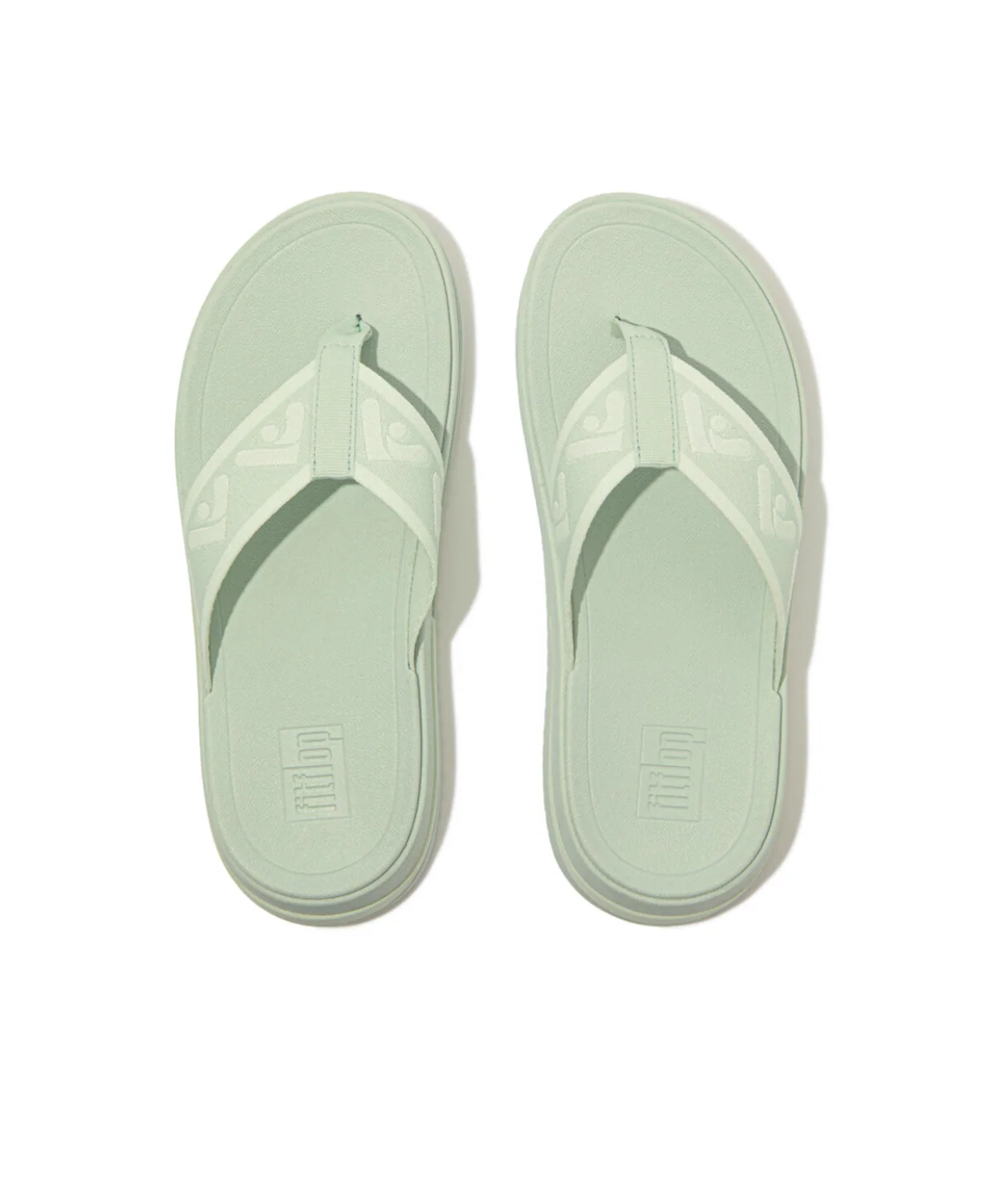 Fitflop Surff Webbing Toe Post Sandals Sage Brush - Image 3