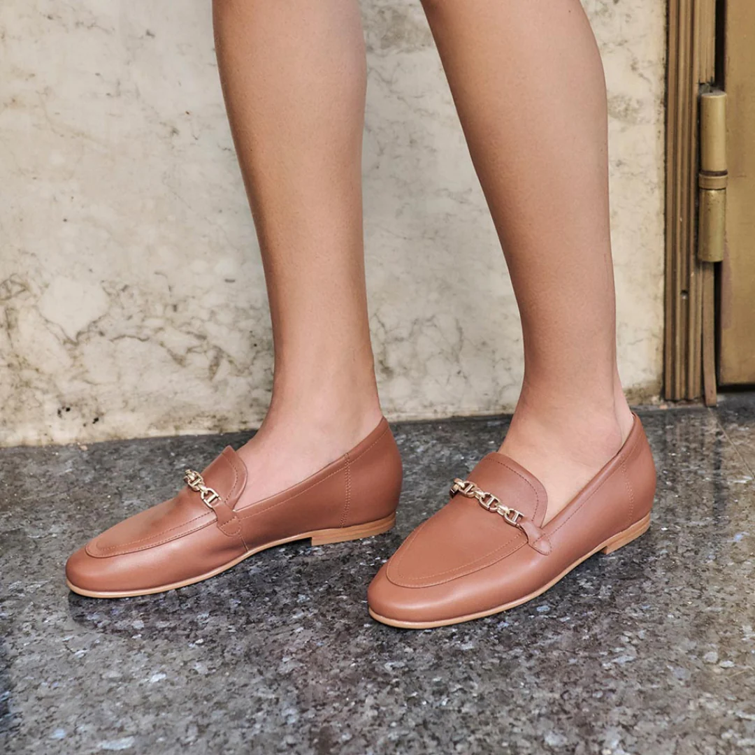 Frankie4 Ash II Rich Tan Dress Flat - Image 2