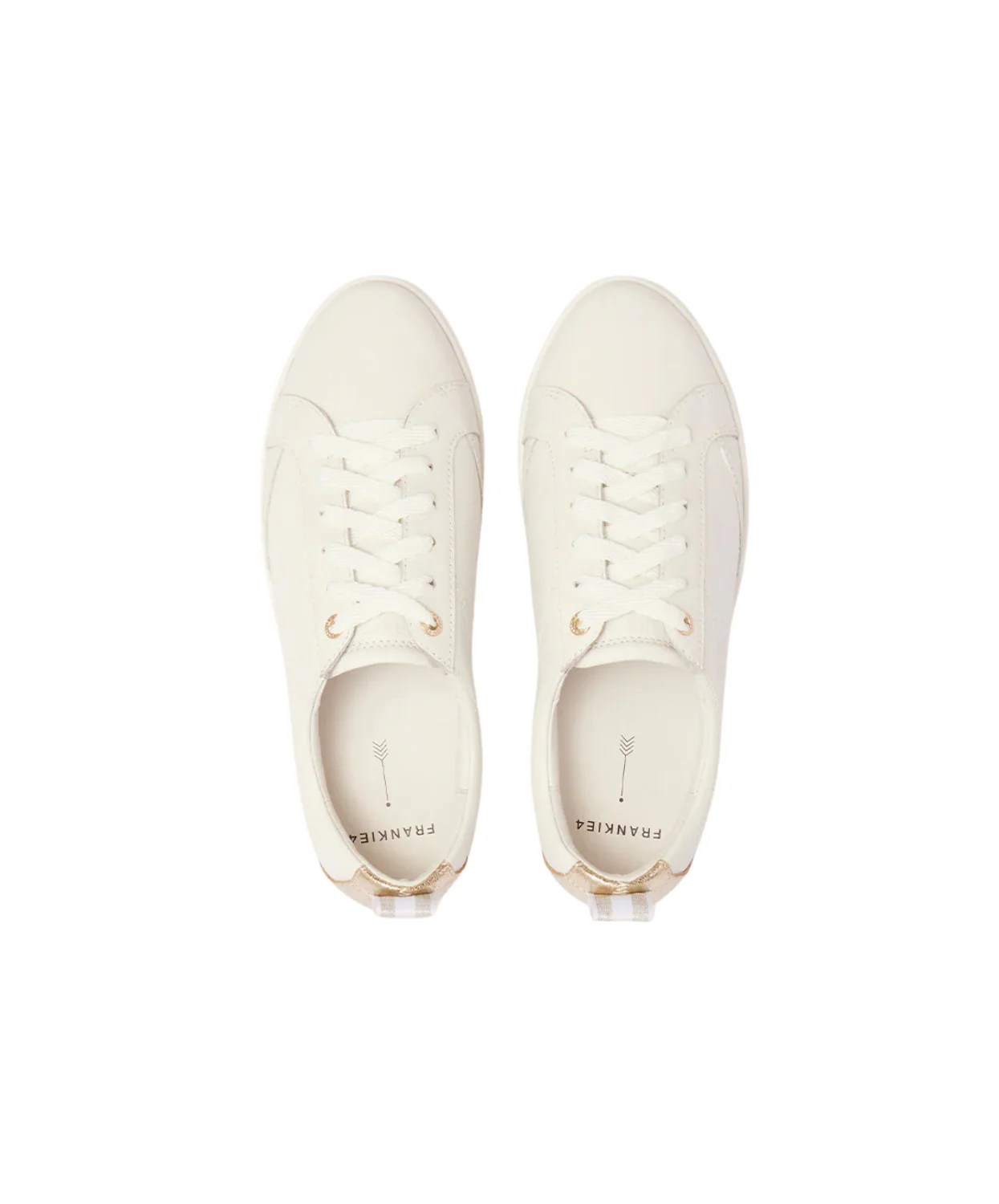 Frankie4 Asher White Gold Sneaker - Image 4