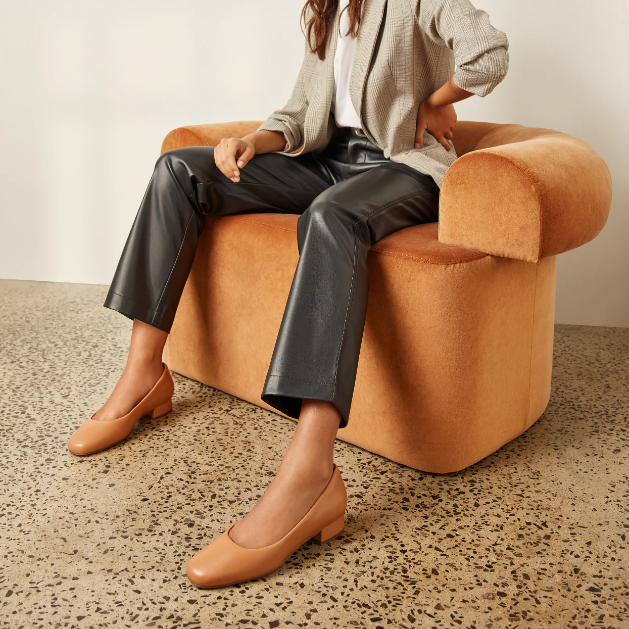 Frankie4 Cleo Soft Tan Heels - Image 2