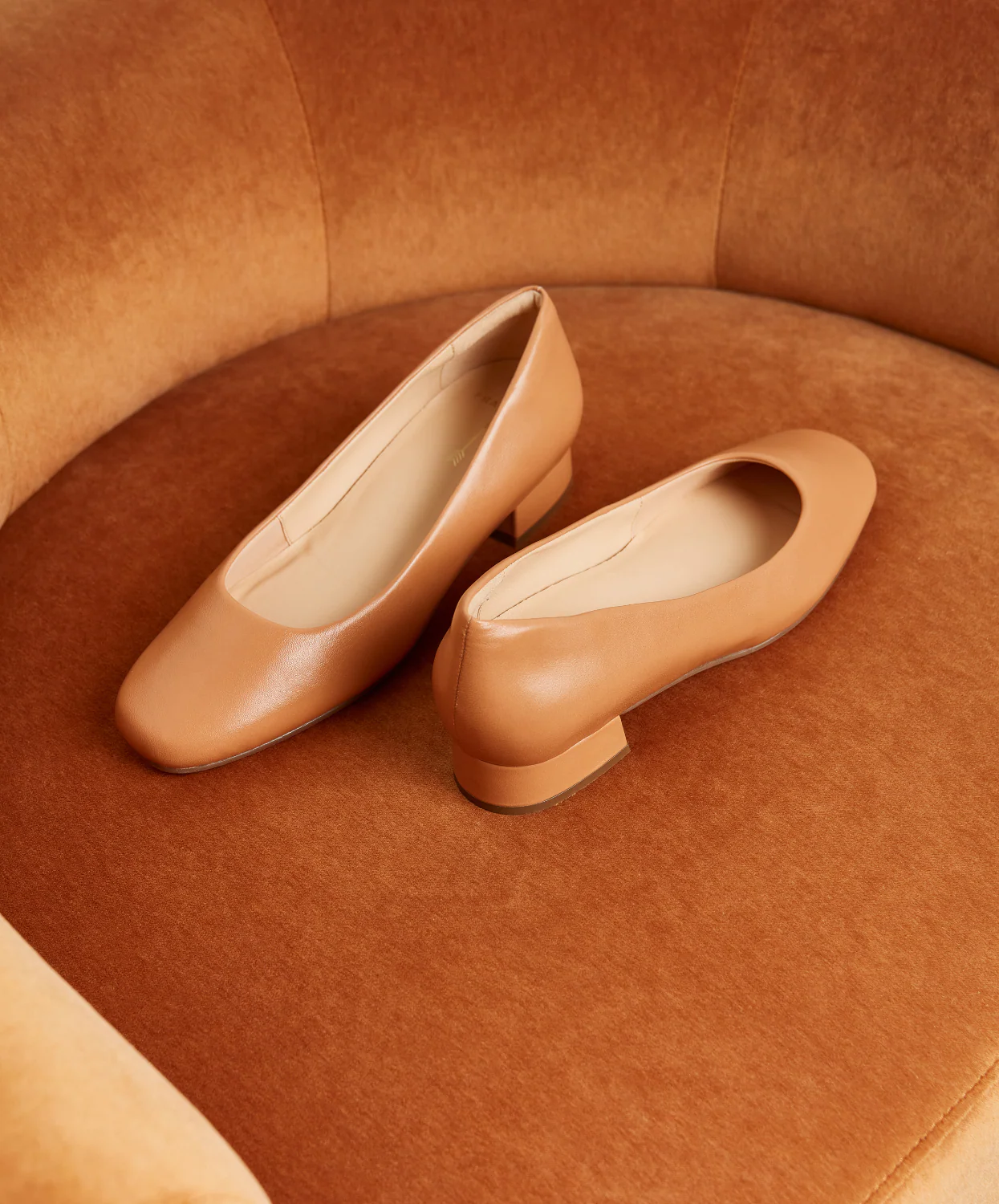 Frankie4 Cleo Soft Tan Heels - Image 3
