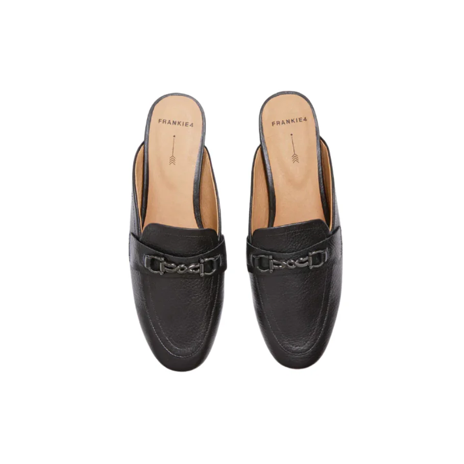Frankie4 Grace Black Tumbled Mule - Image 5