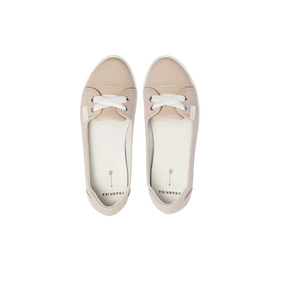 Frankie4 Hannah III Light Blush Embossed Flats - Image 5