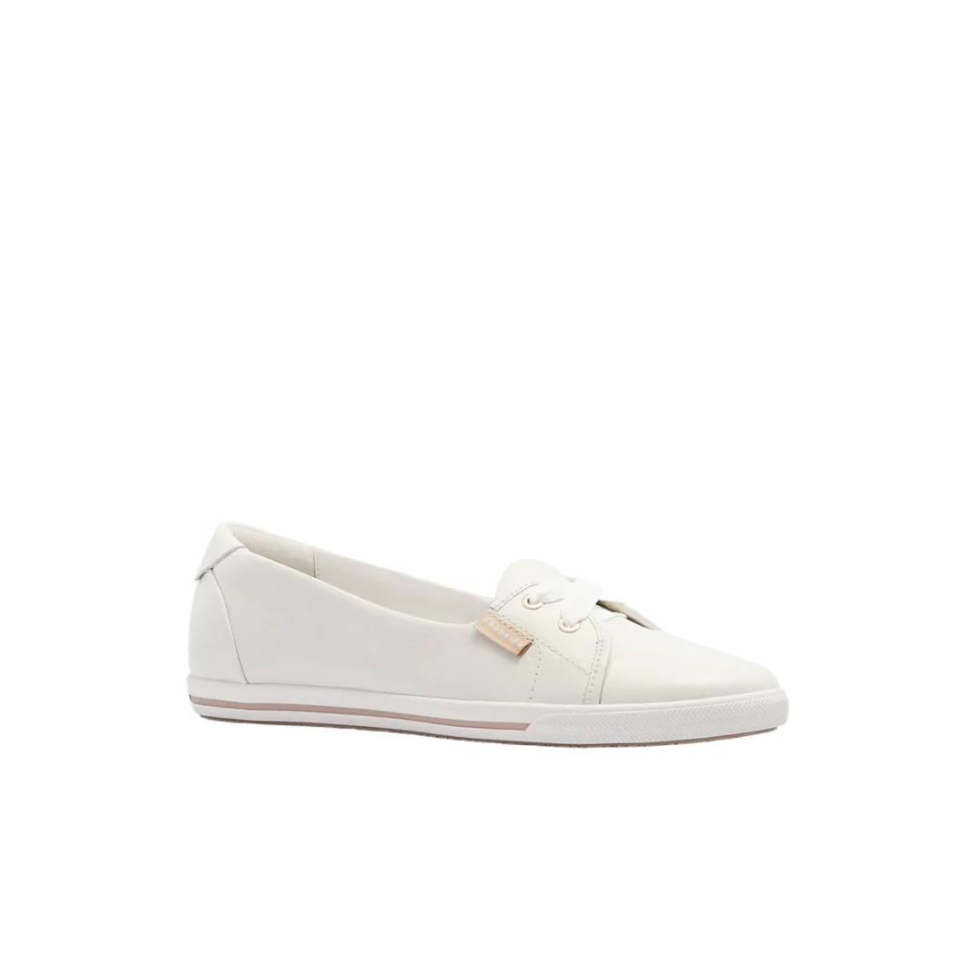 Frankie4 Hannah III White Tumbled Flats - Image 3