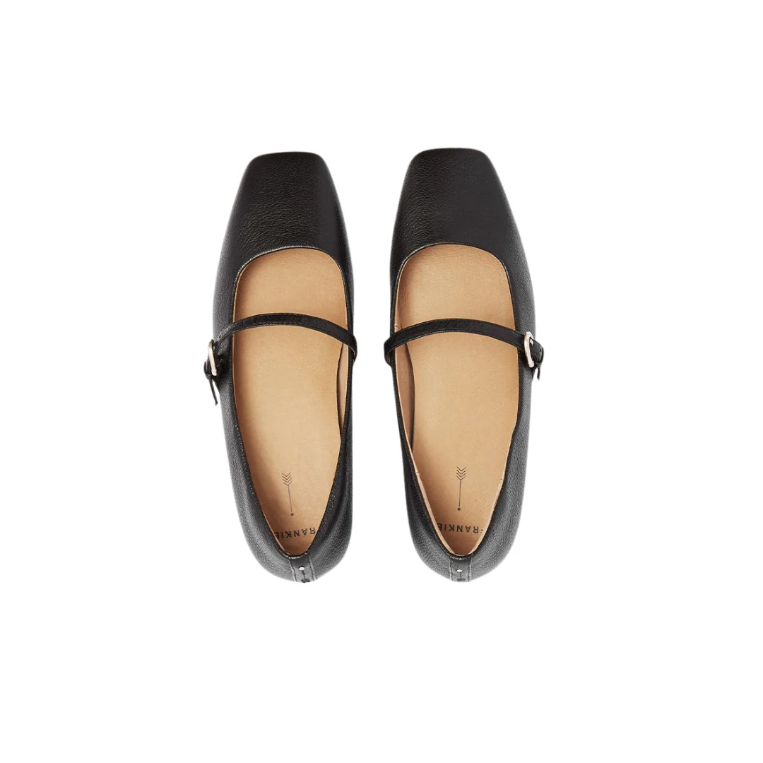 Frankie4 Hepburn Black Tumbled Dress Flat - Image 5