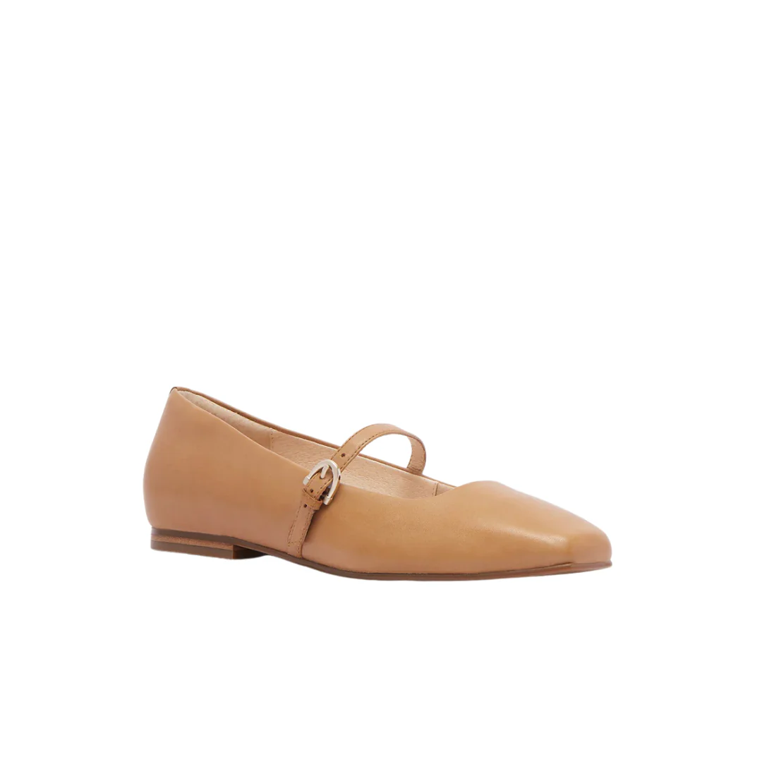 Frankie4 Hepburn Soft Tan Dress Flat - Image 3