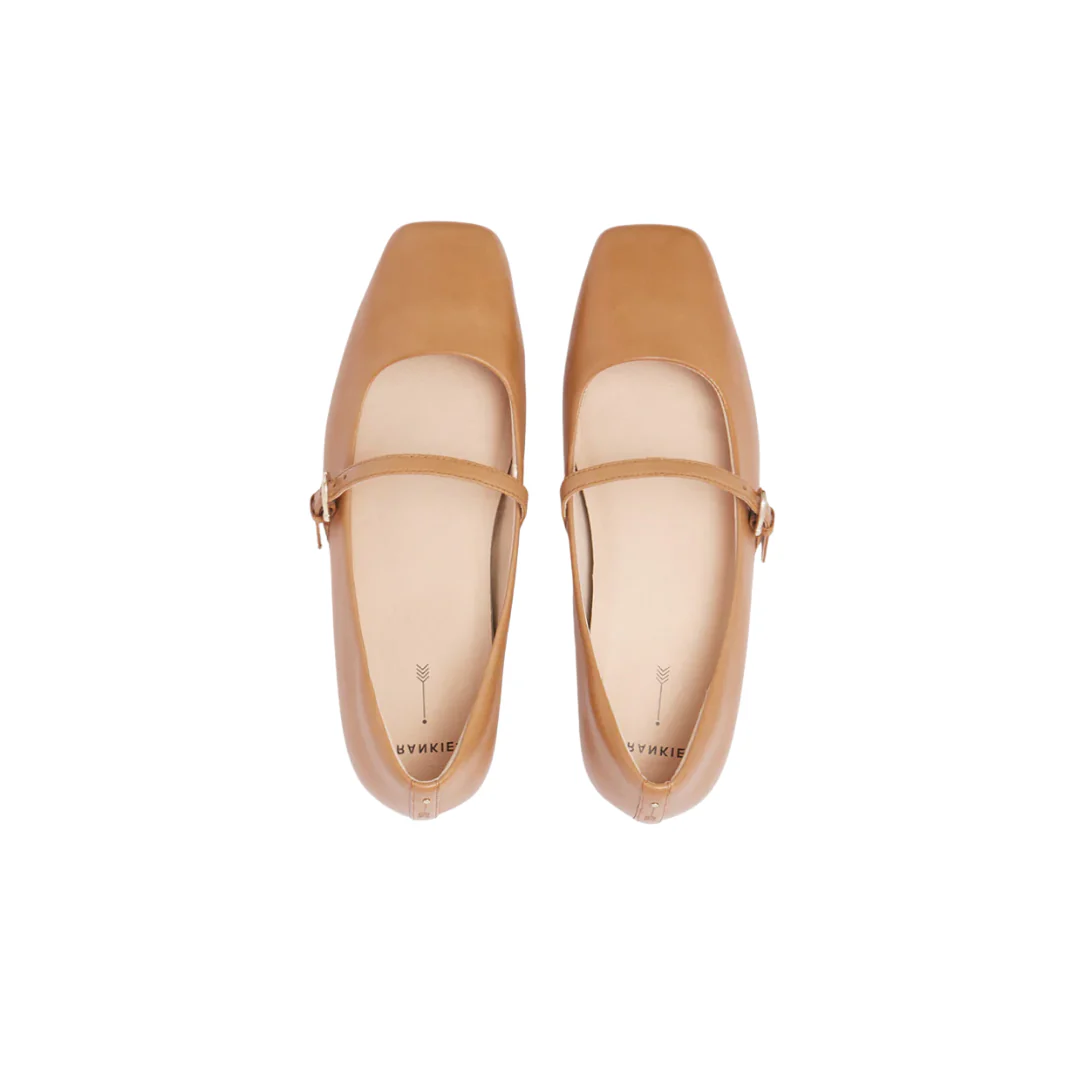 Frankie4 Hepburn Soft Tan Dress Flat - Image 5