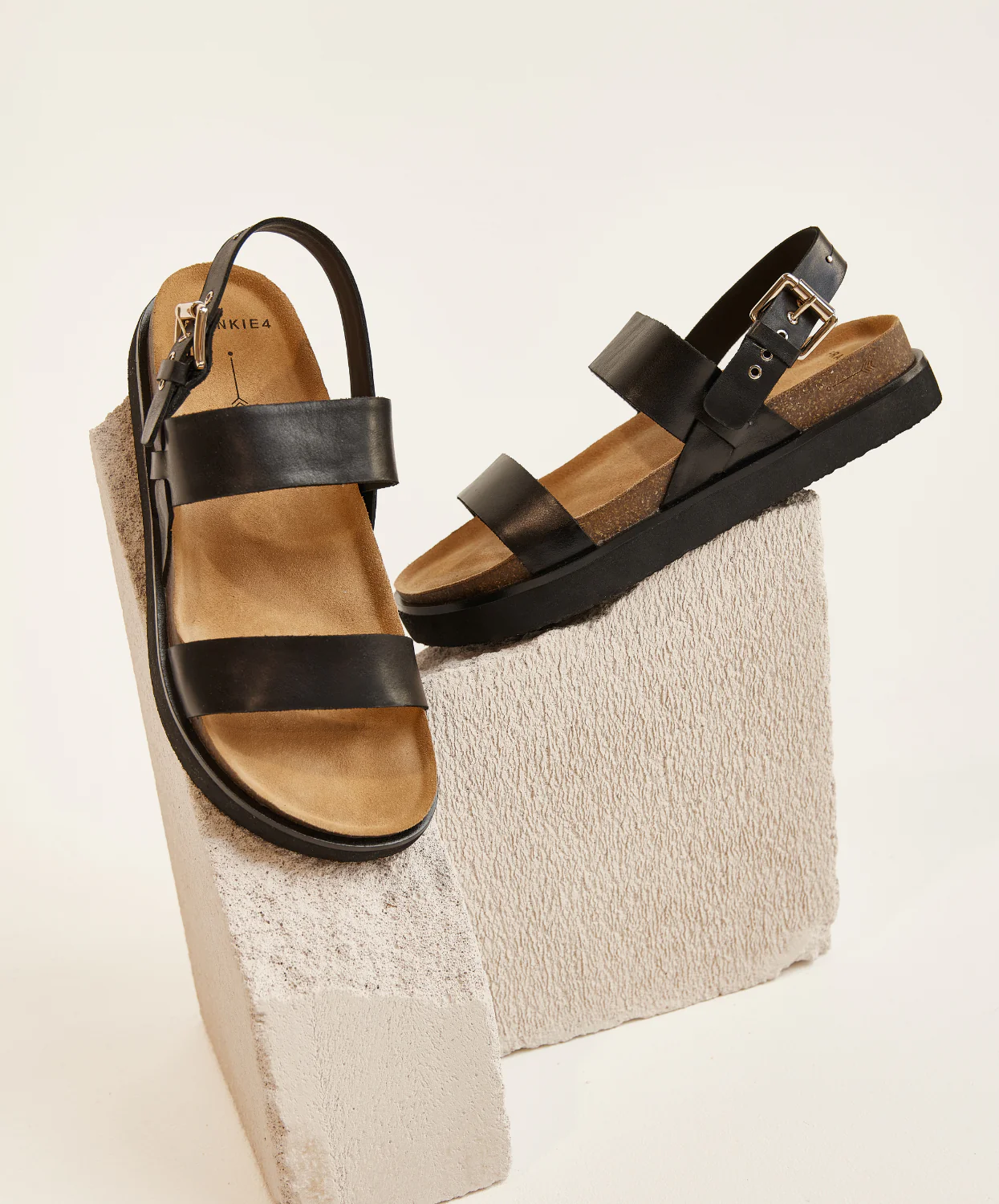 Frankie4 Hunter Black Sandals - Image 3