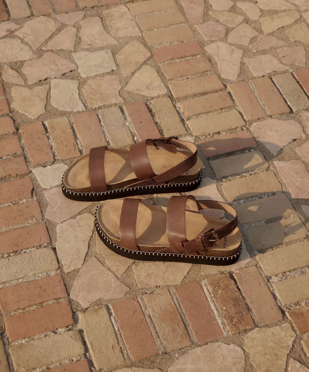 Frankie4 Hunter Rich Tan Sandals - Image 3