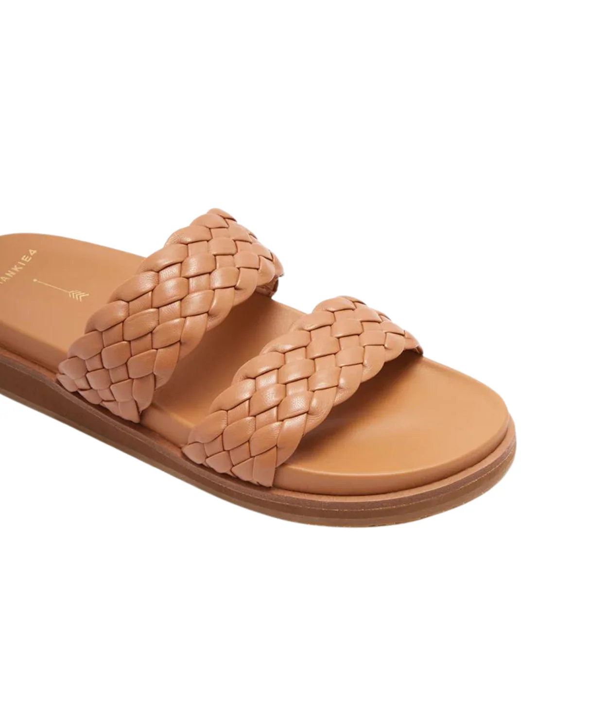 Frankie4 Malone Tan Weave Slide - Image 3
