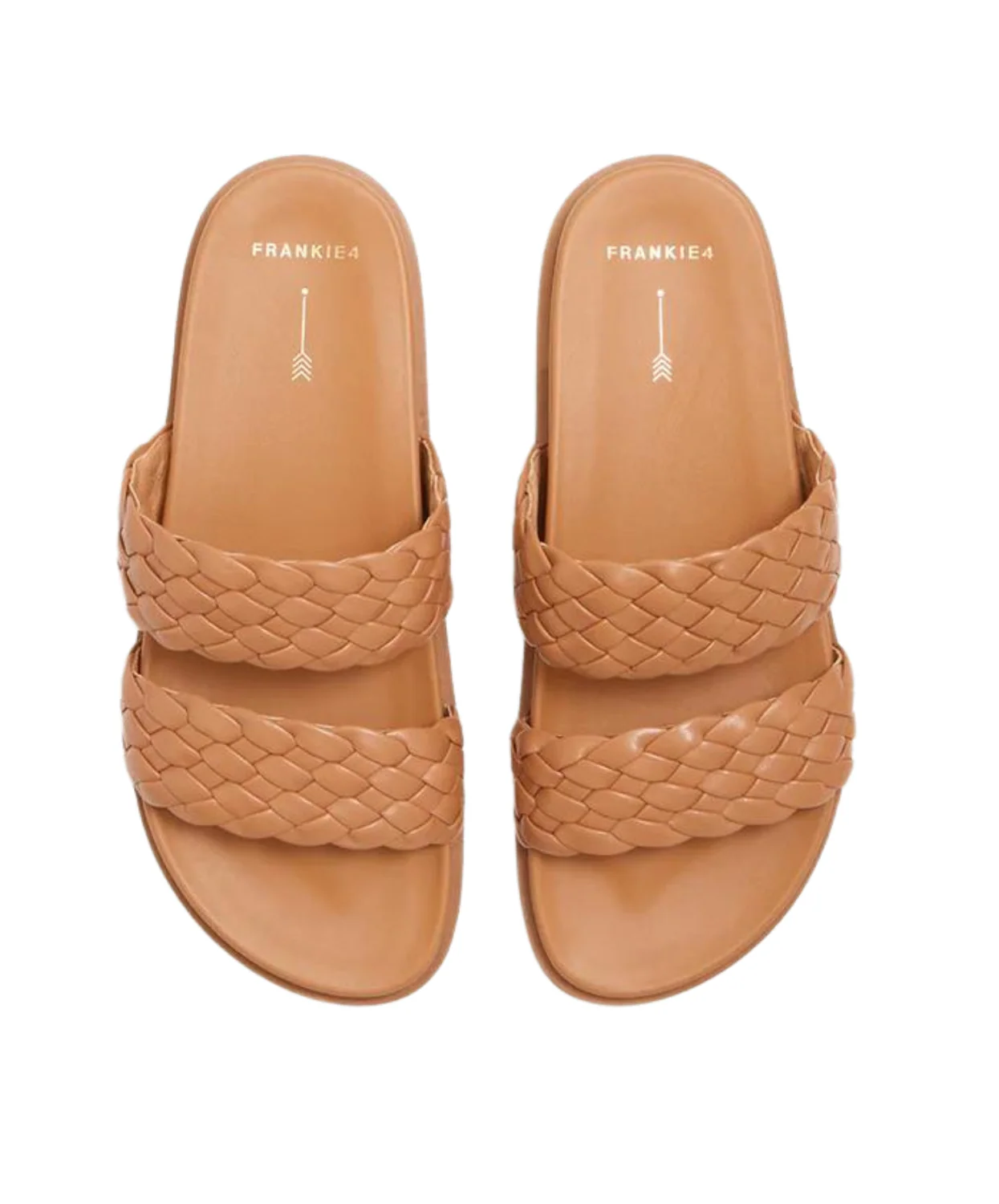 Frankie4 Malone Tan Weave Slide - Image 4
