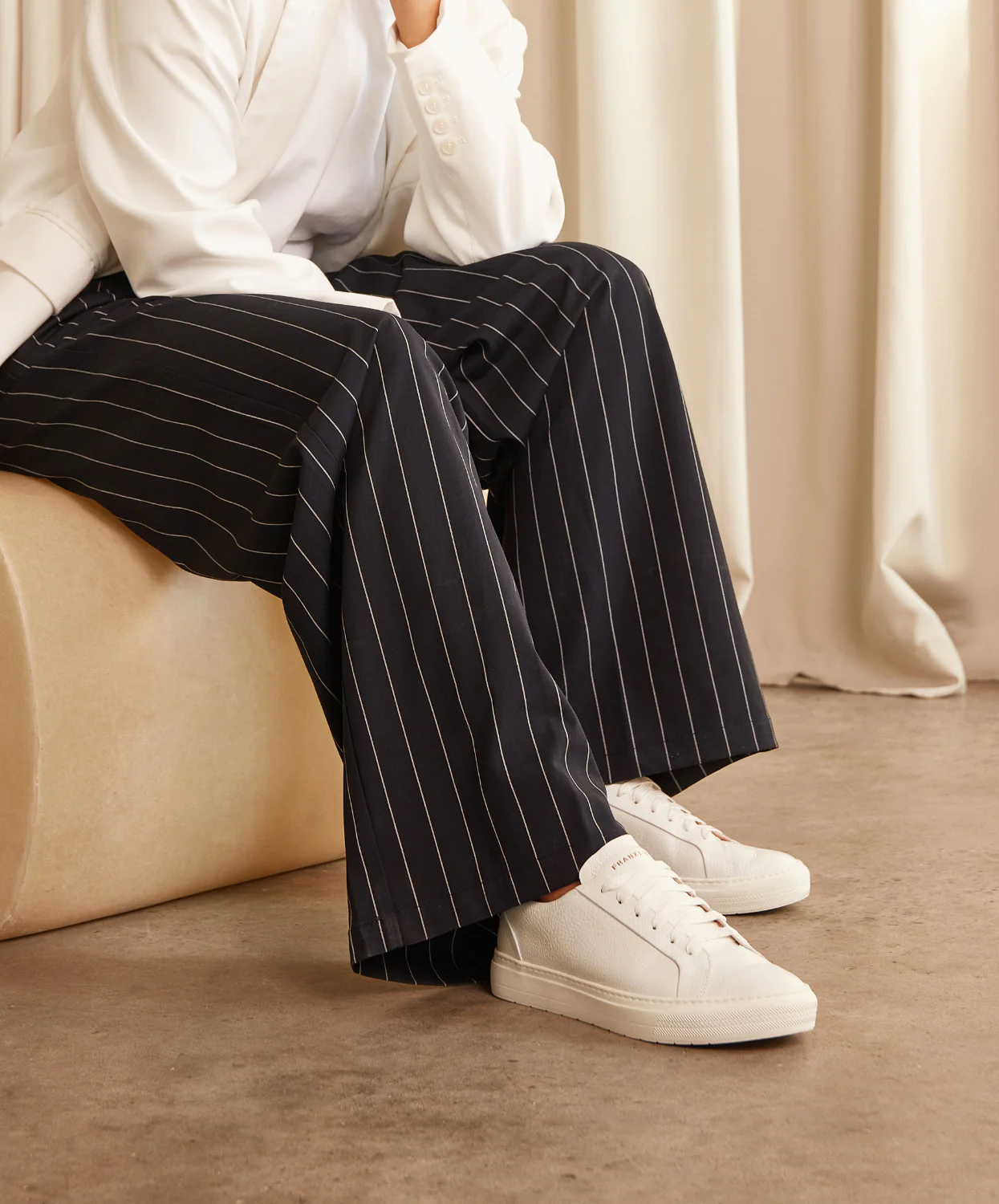 Frankie4 Mim IV White/Suede Sneakers - Image 2