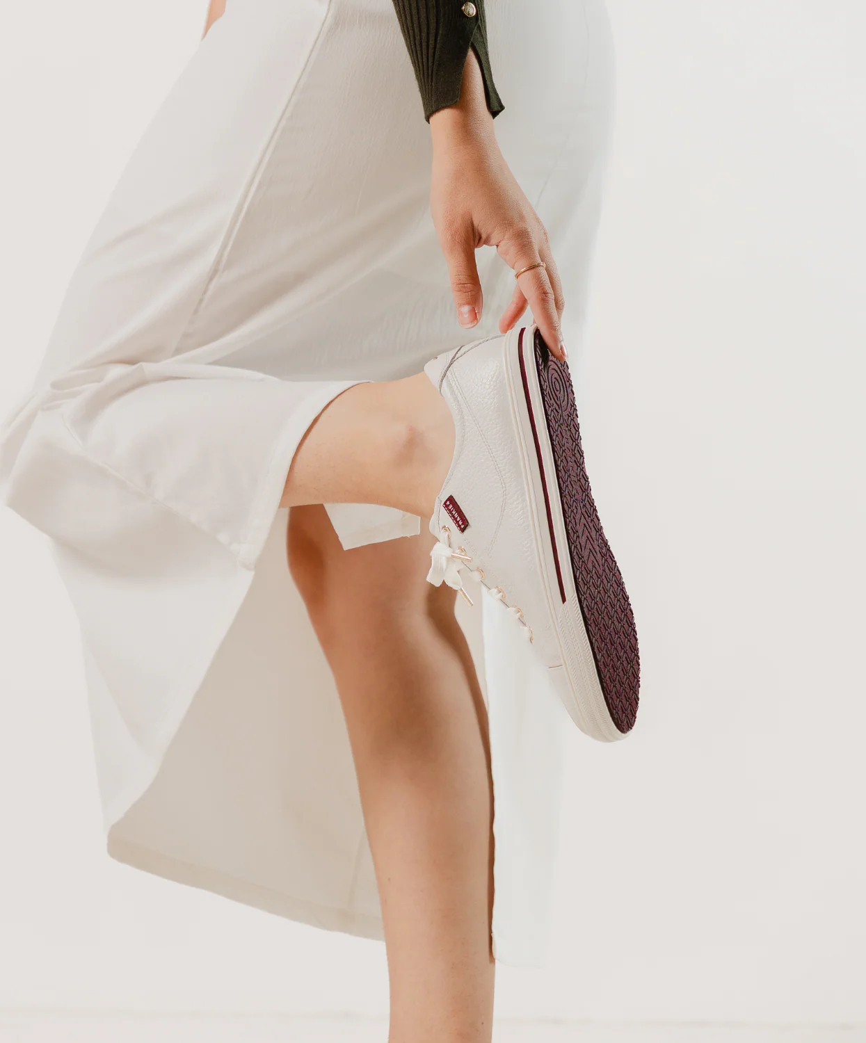 Frankie4 Nat III White Cherry Lacquer Exclusive Sneaker - Image 2