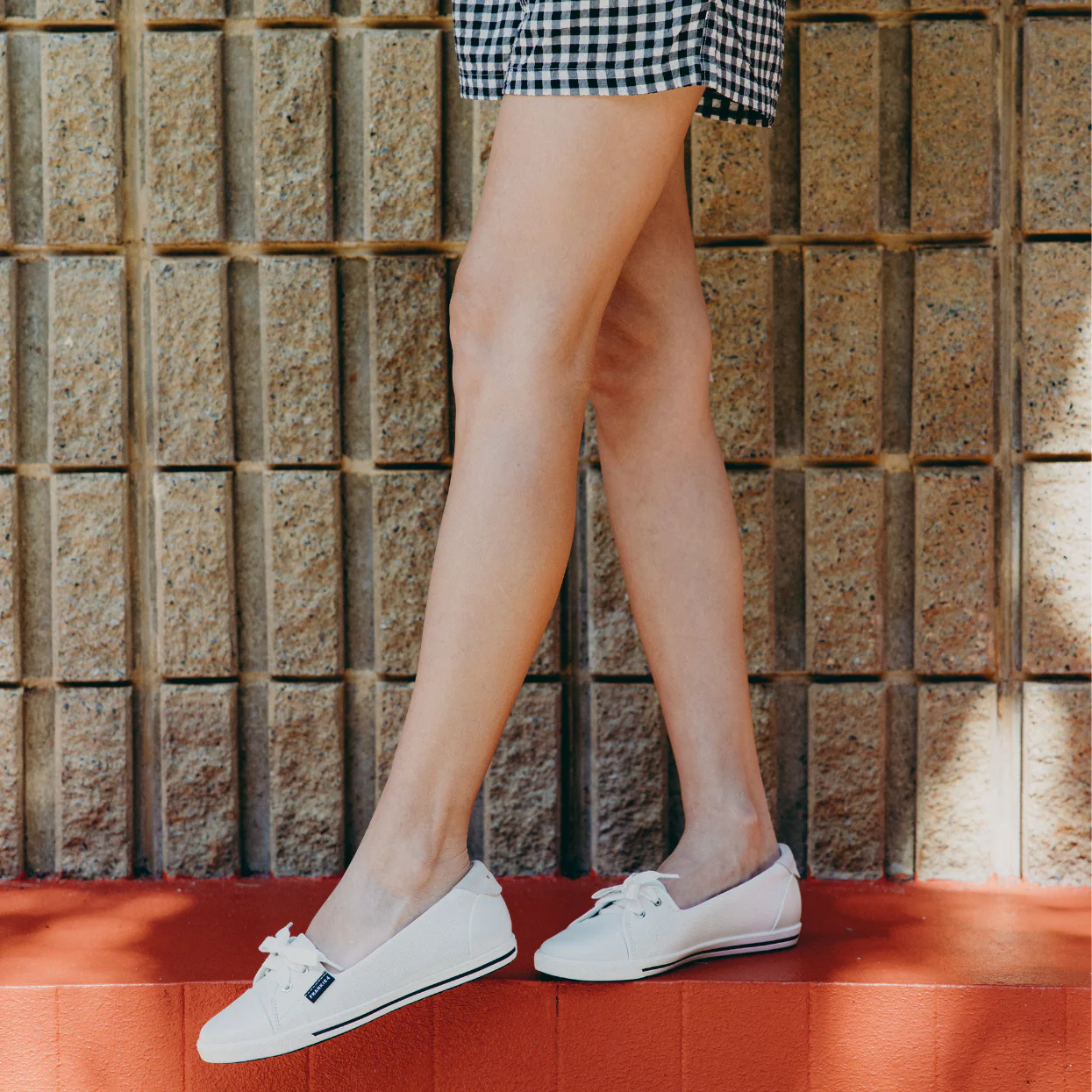 Frankie4 Sophie IV White Tumbled Flats - Image 2