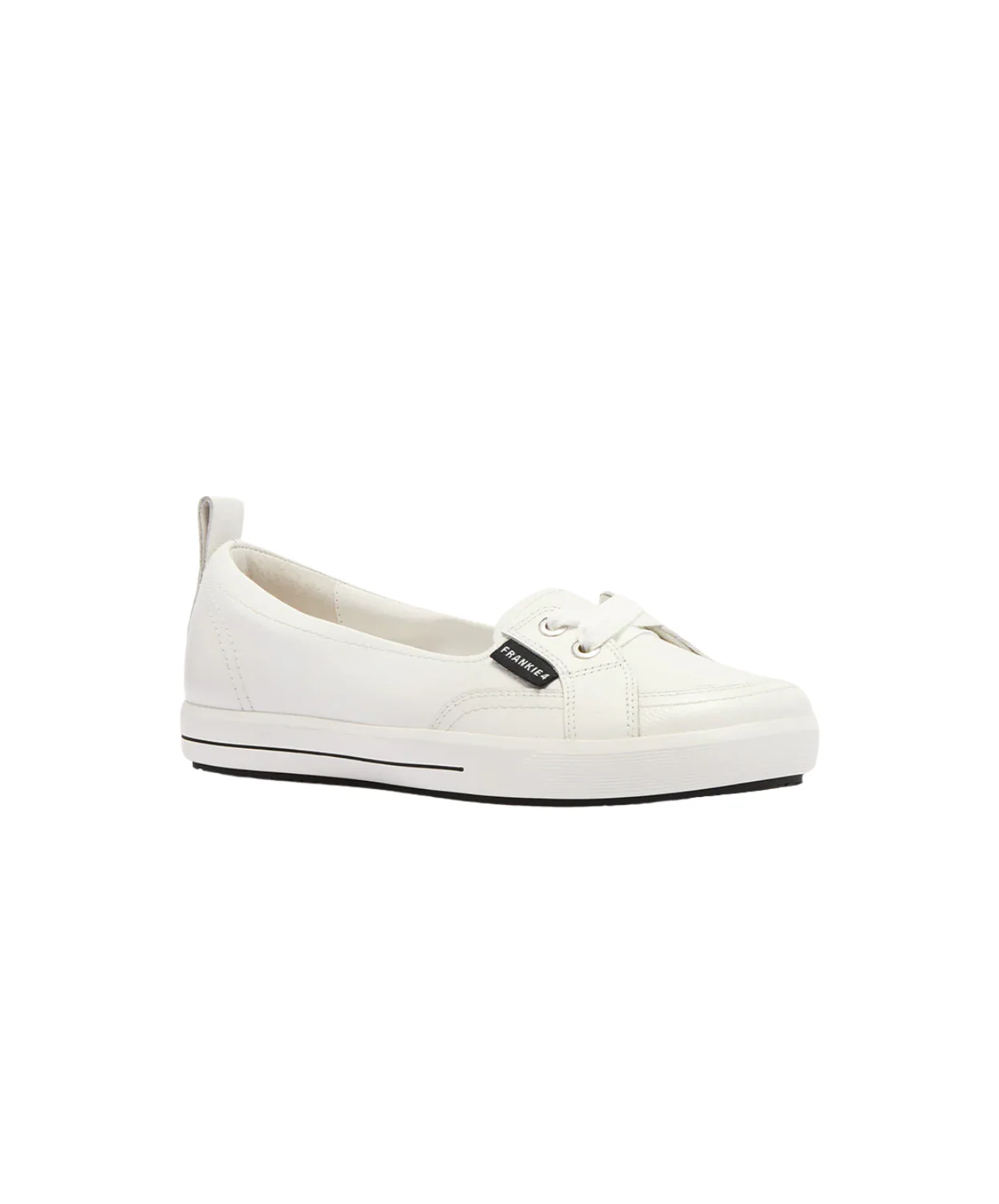 Frankie4 Sophie IV White Tumbled Flats - Image 4