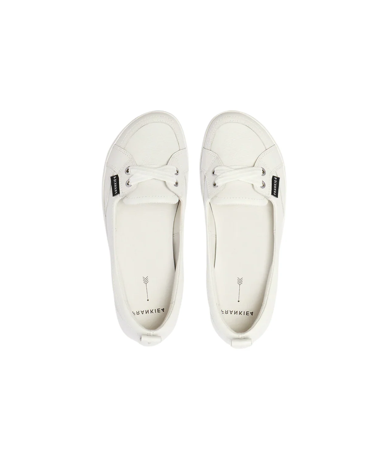Frankie4 Sophie IV White Tumbled Flats - Image 5