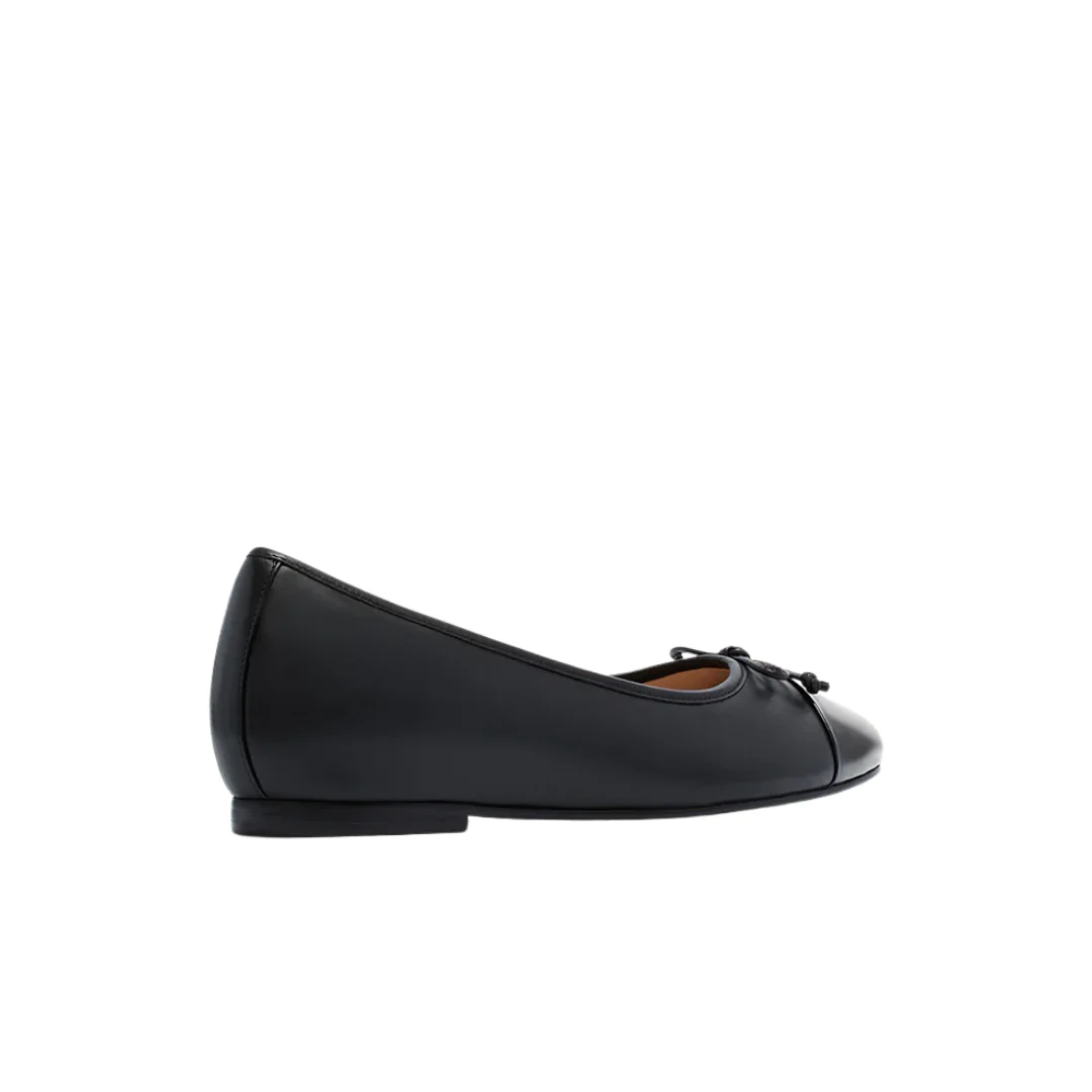 Frankie4 Trinity Black Black Patent Dress Flat - Image 3