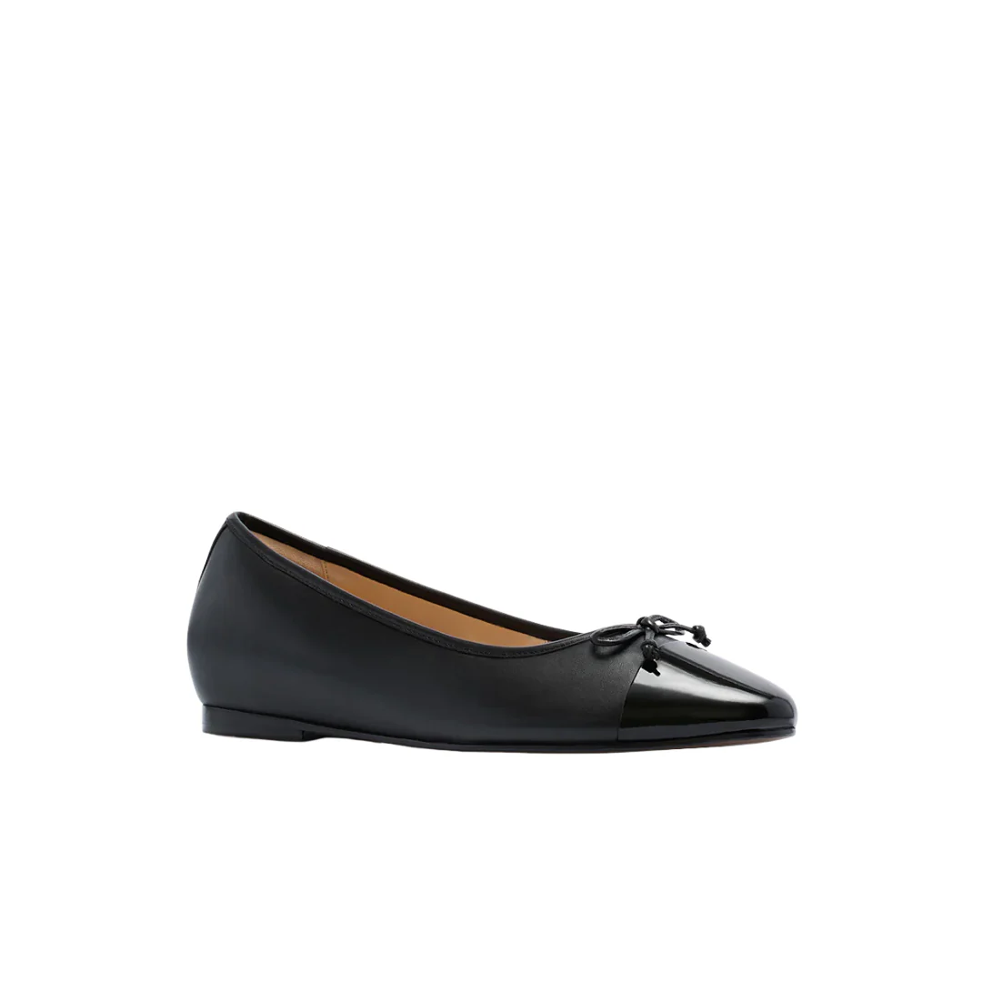 Frankie4 Trinity Black Black Patent Dress Flat - Image 4