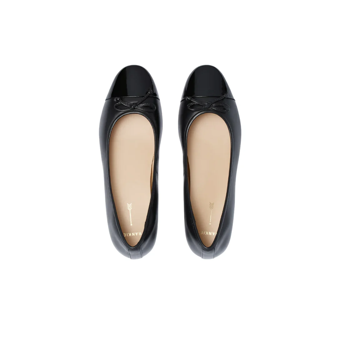 Frankie4 Trinity Black Black Patent Dress Flat - Image 5