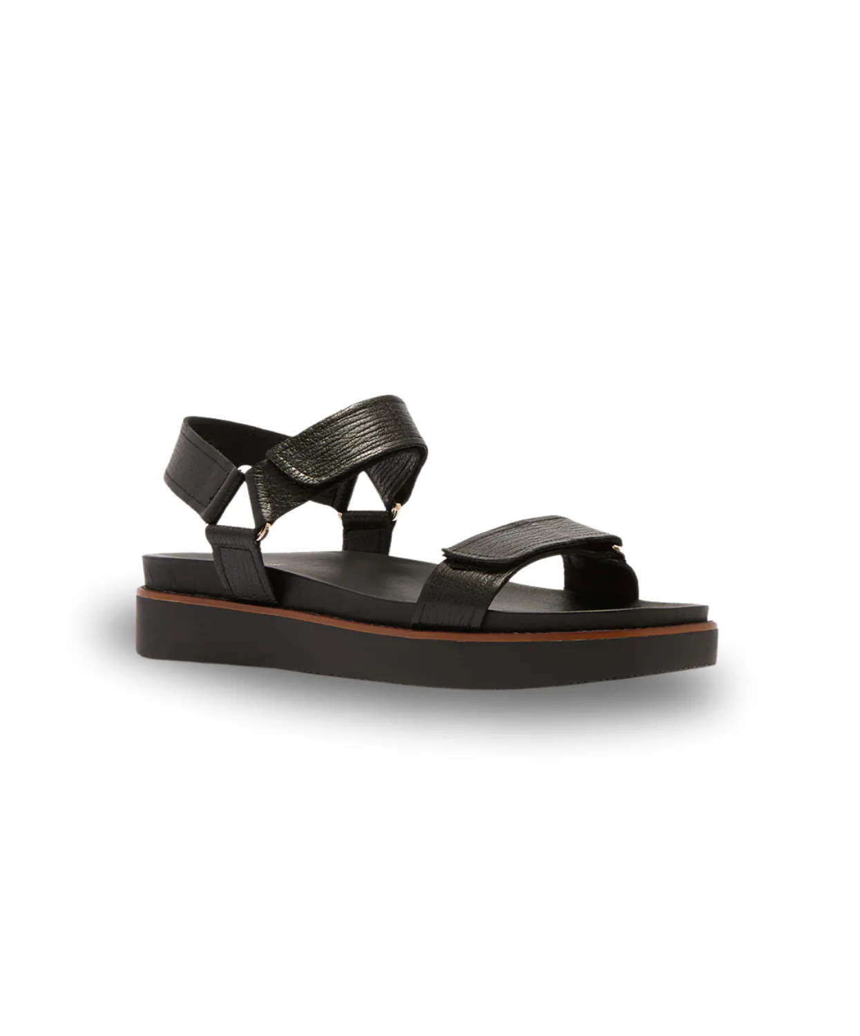Frankie4 Zane Black Grain Sandal - Image 5