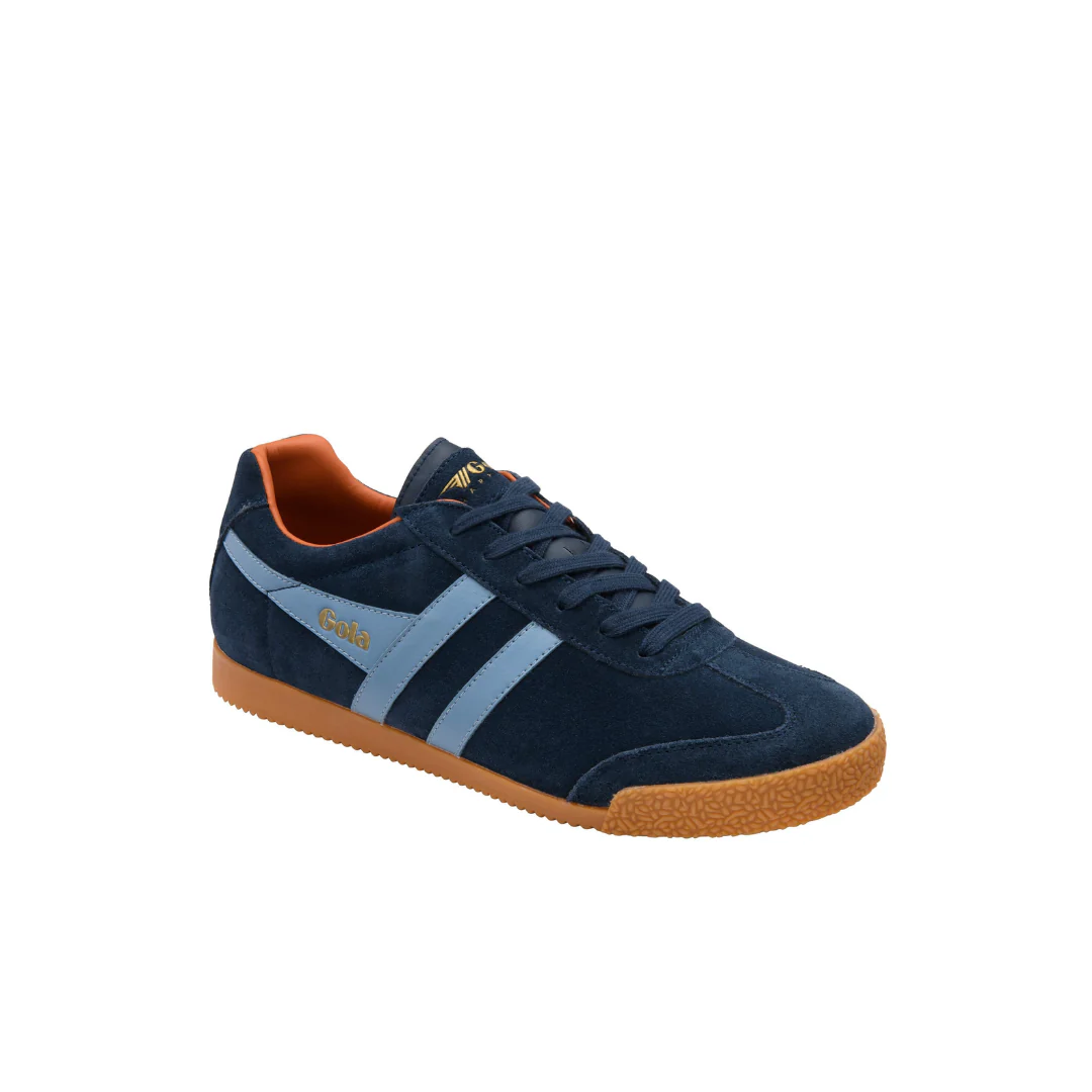 Gola Harrier Navy/Iceberg/Moody Orange Mens Sneaker - Image 4
