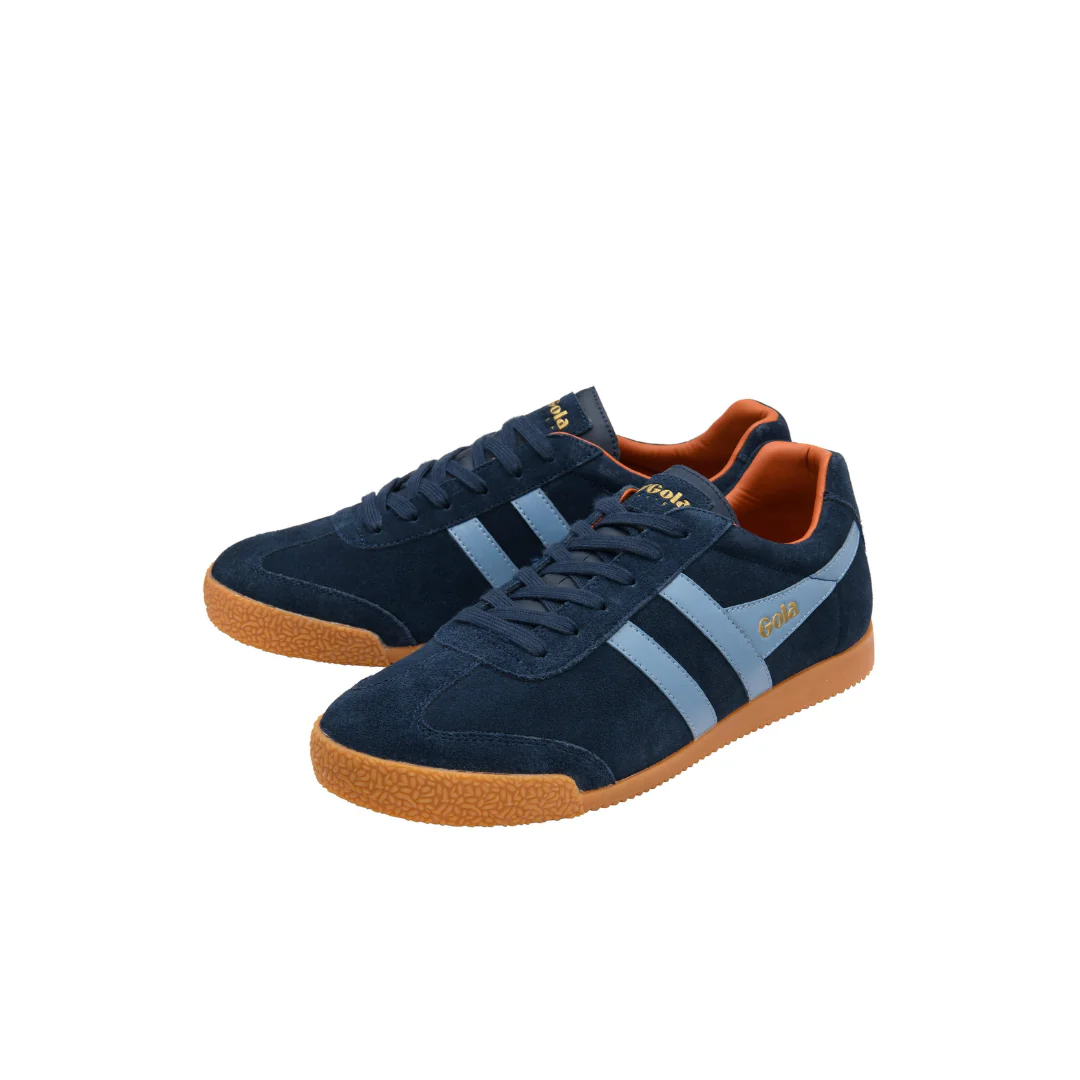 Gola Harrier Navy/Iceberg/Moody Orange Mens Sneaker - Image 5