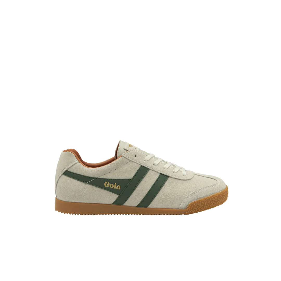 Gola Harrier Off White/Evergreen/Moody Orange Mens Sneaker