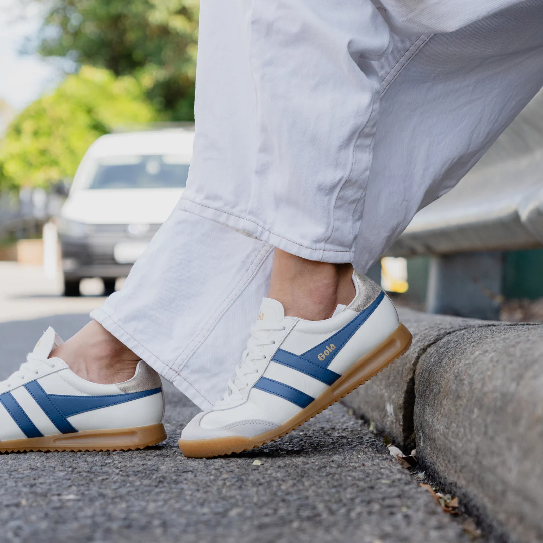 Gola Torpedo Leather Off White/Moonlight/Gold Womens Sneaker - Image 3