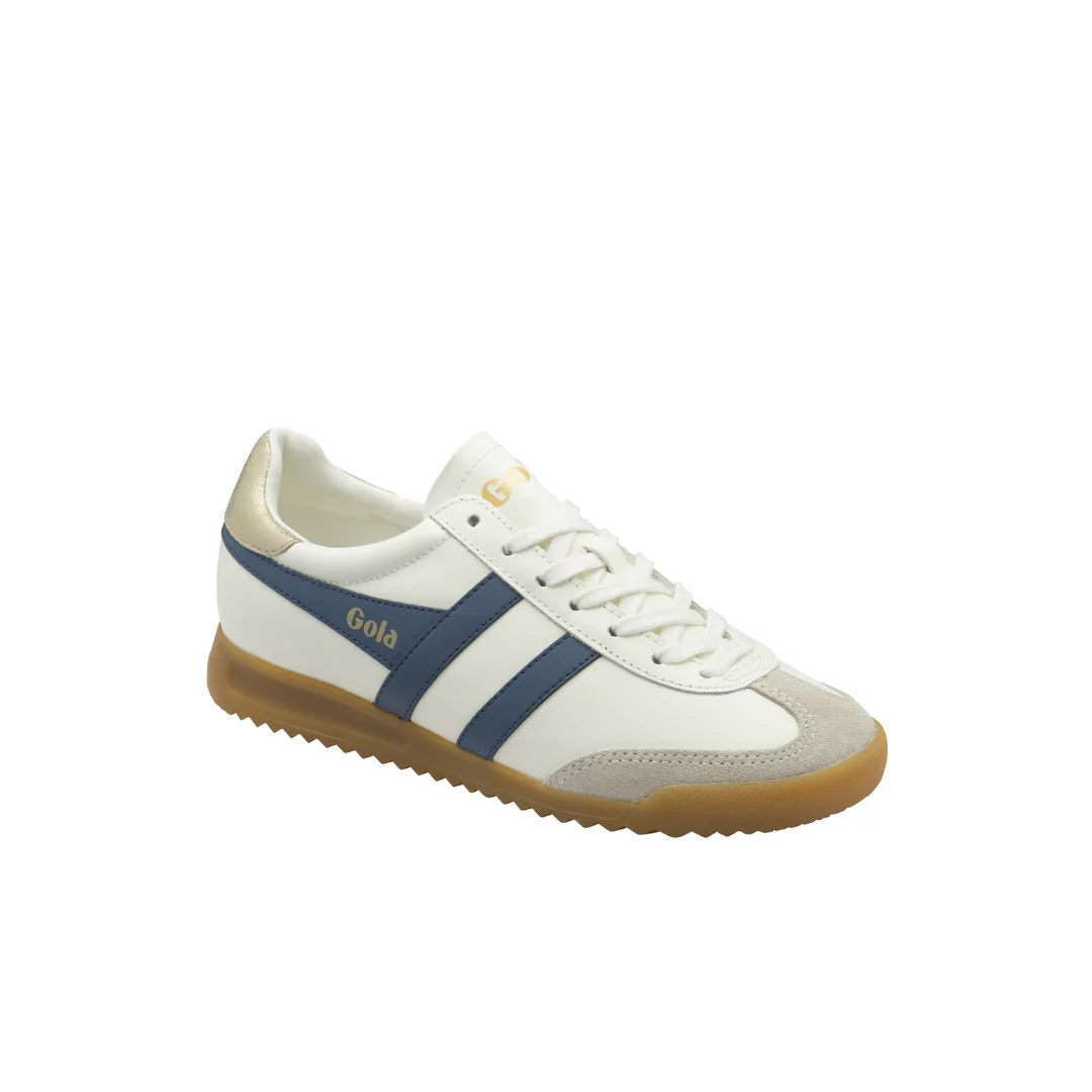 Gola Torpedo Leather Off White/Moonlight/Gold Womens Sneaker - Image 4
