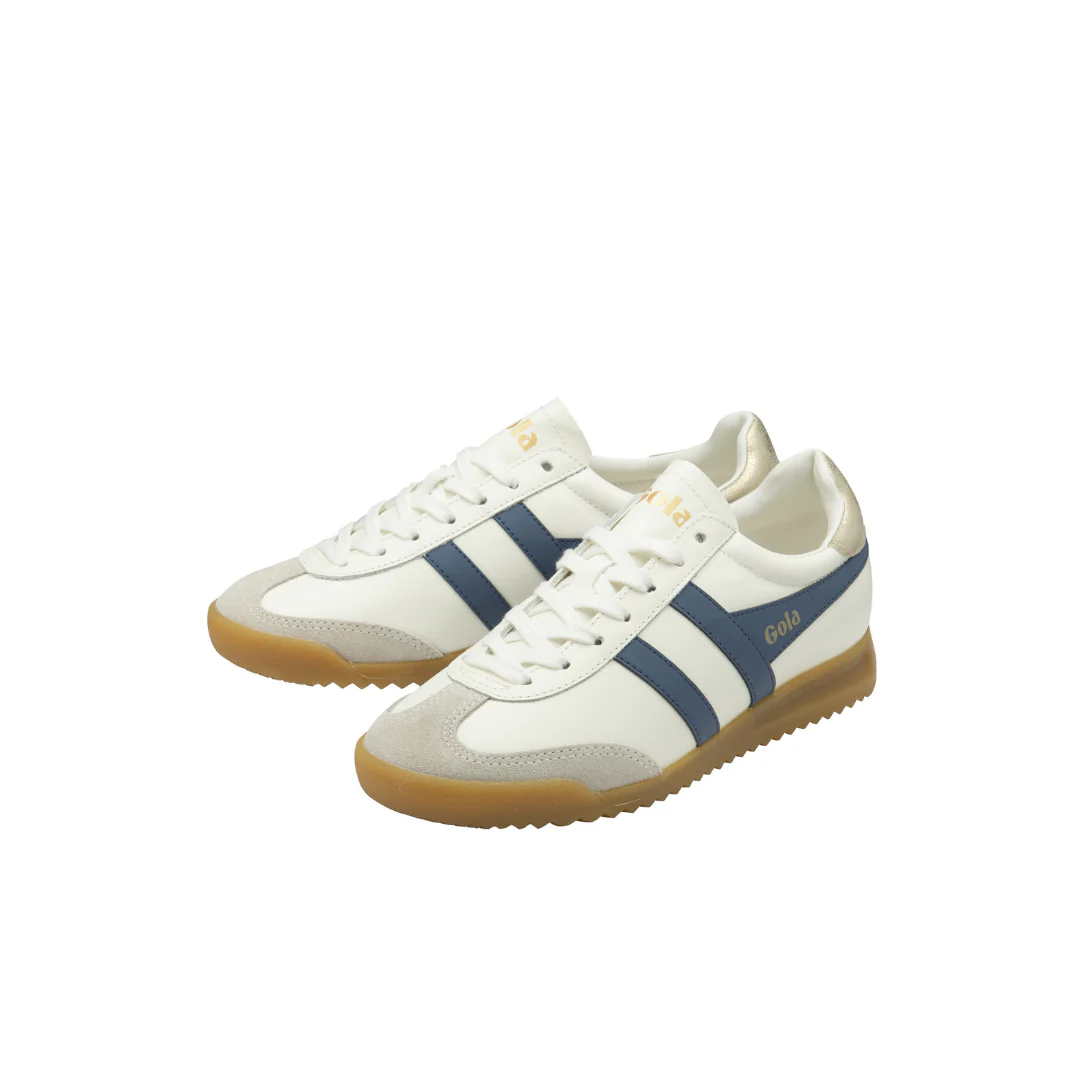 Gola Torpedo Leather Off White/Moonlight/Gold Womens Sneaker - Image 5