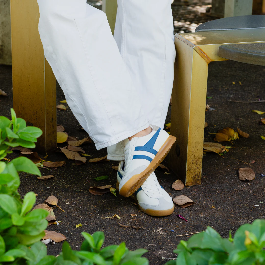 Gola Torpedo Leather Off White/Moonlight/Gold Womens Sneaker - Image 6