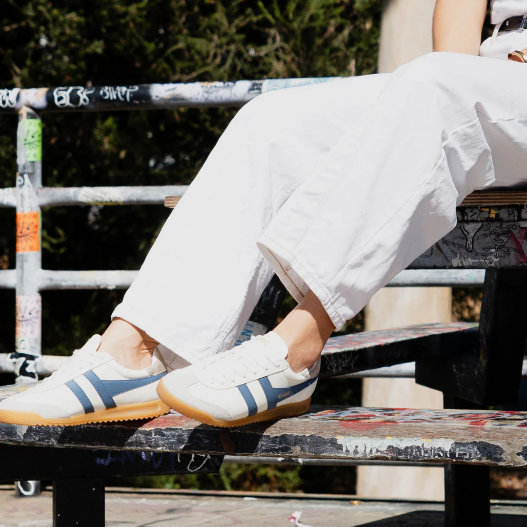 Gola Torpedo Leather Off White/Moonlight/Gold Womens Sneaker - Image 7