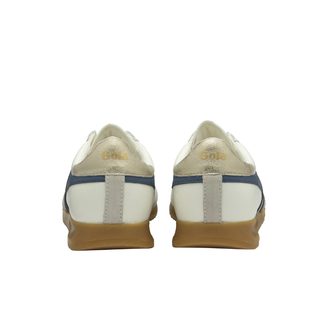 Gola Torpedo Leather Off White/Moonlight/Gold Womens Sneaker - Image 8