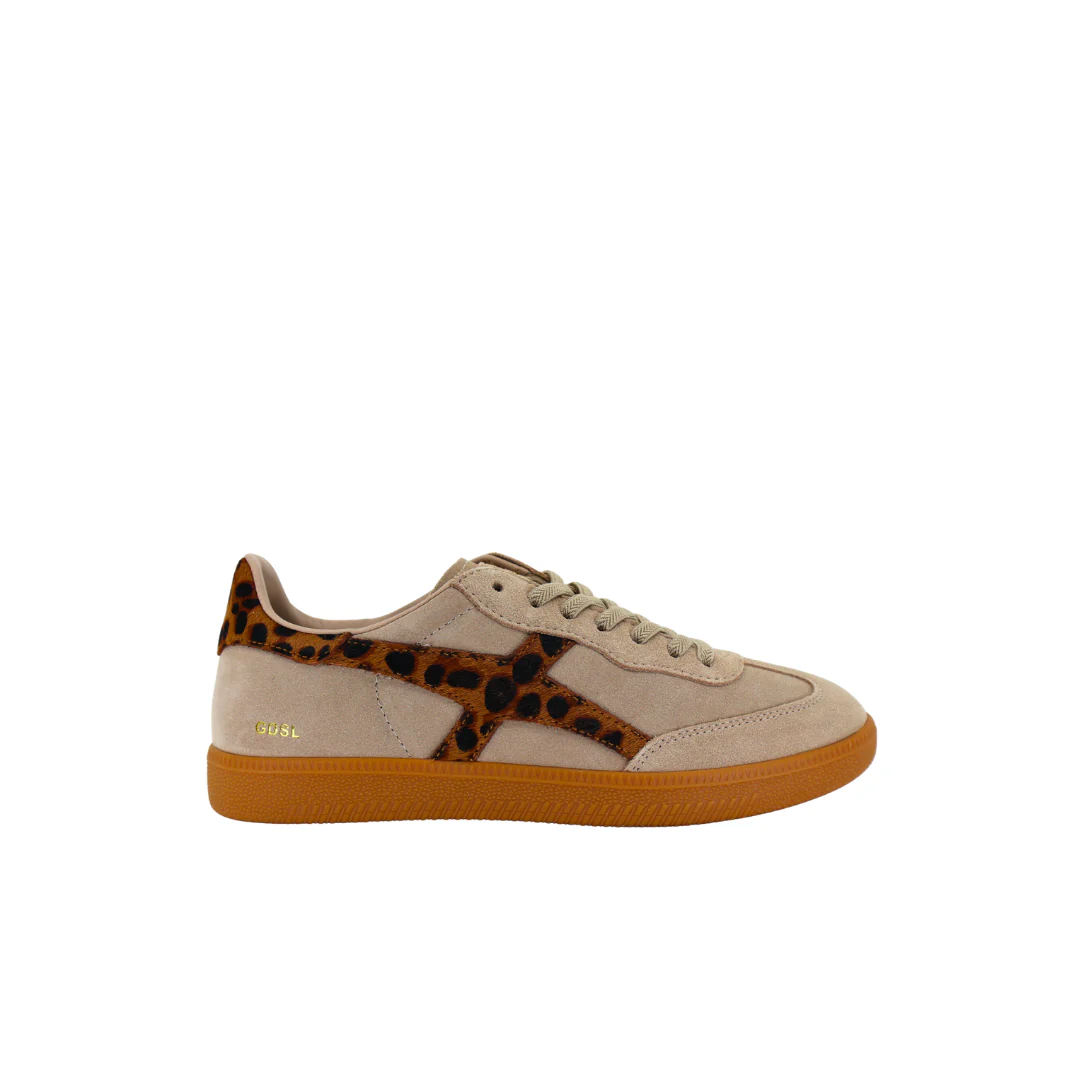 Goodsole 2001 Crossroads Sneaker Beige/Leopard Suede