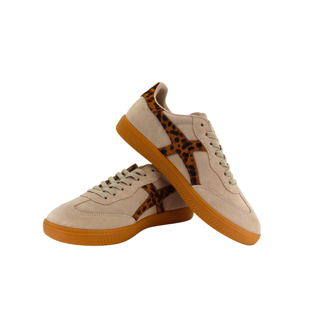 Goodsole 2001 Crossroads Sneaker Beige/Leopard Suede - Image 4