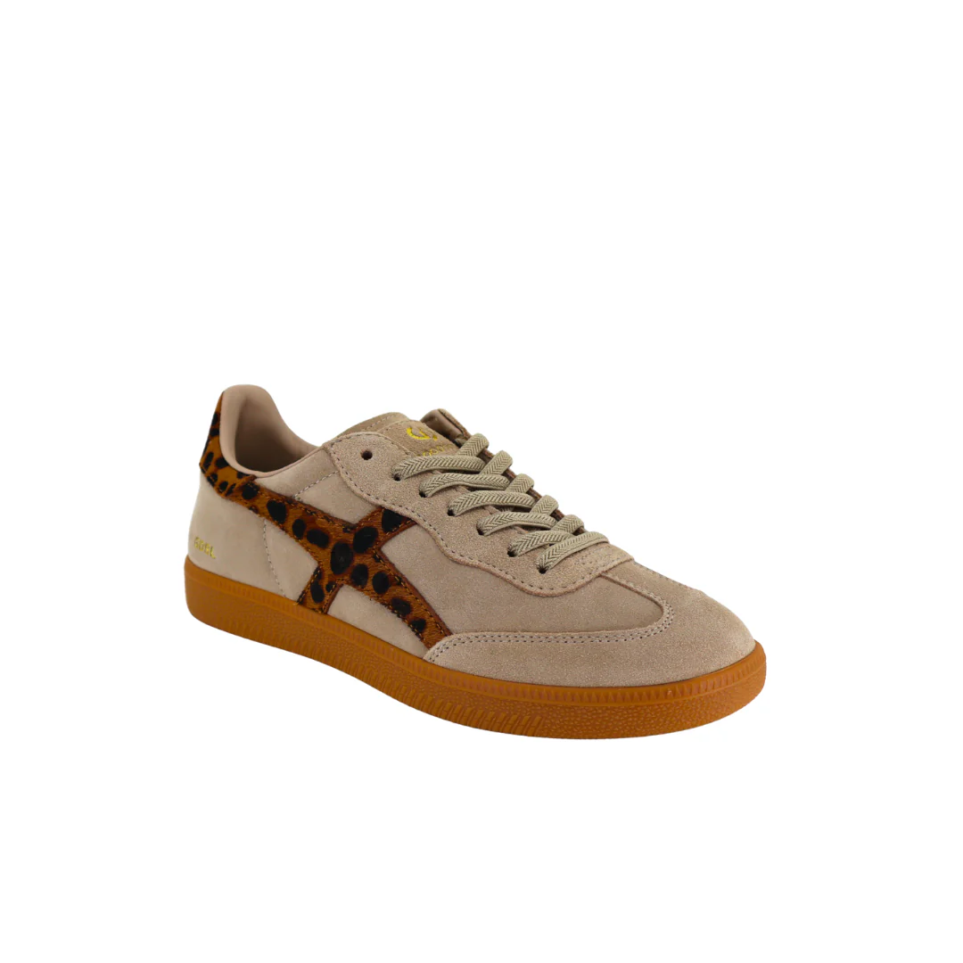 Goodsole 2001 Crossroads Sneaker Beige/Leopard Suede - Image 5