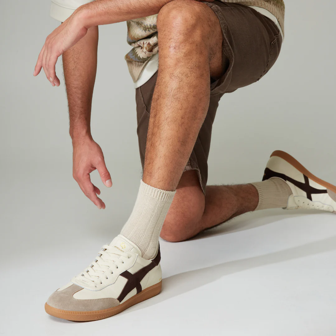 Goodsole 2001 Crossroads Sneaker Ivory/Coffee Leather - Image 3