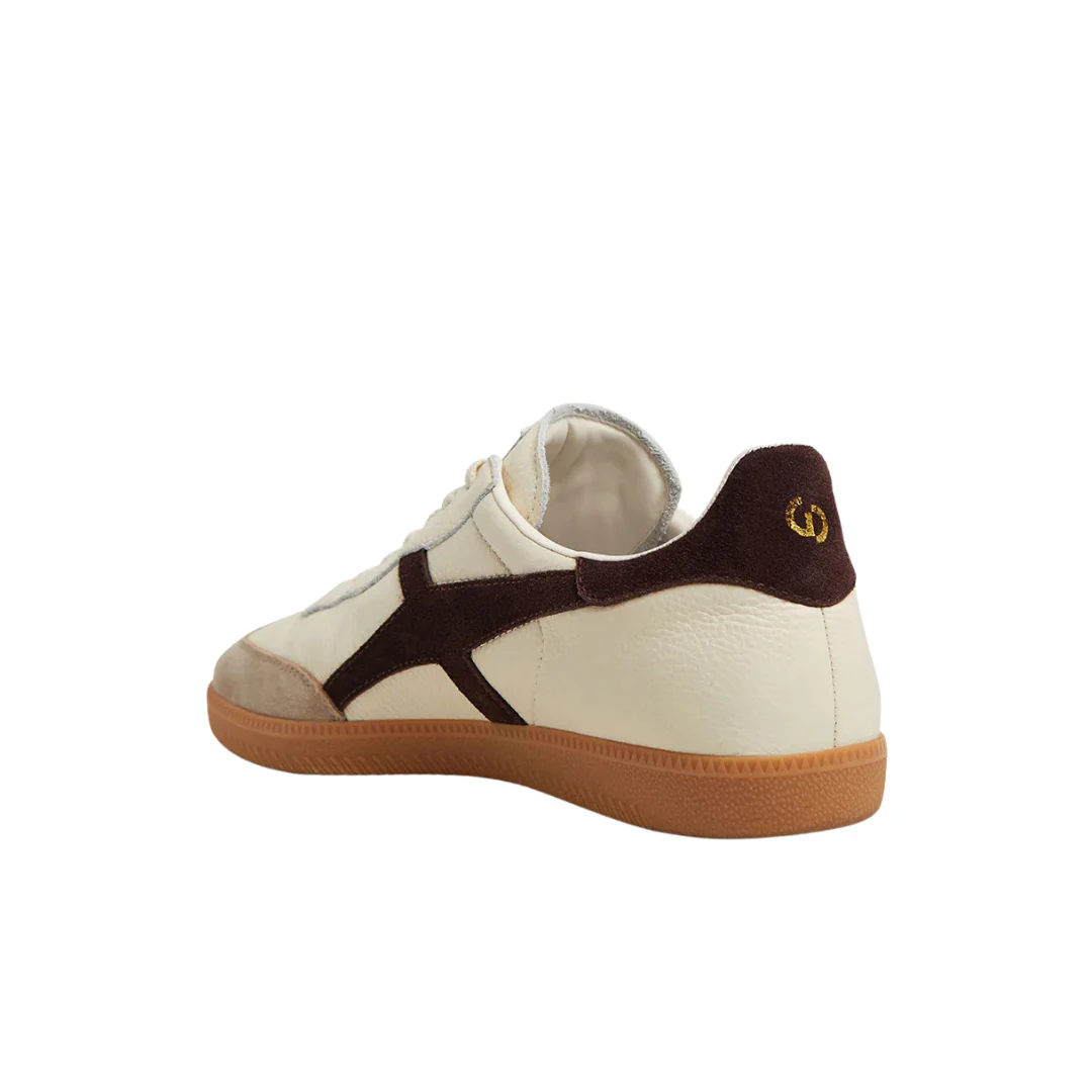 Goodsole 2001 Crossroads Sneaker Ivory/Coffee Leather - Image 5
