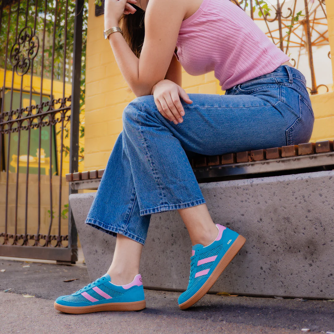 Goodsole 2001 Kindred Sneaker Aqua/Pink - Image 2