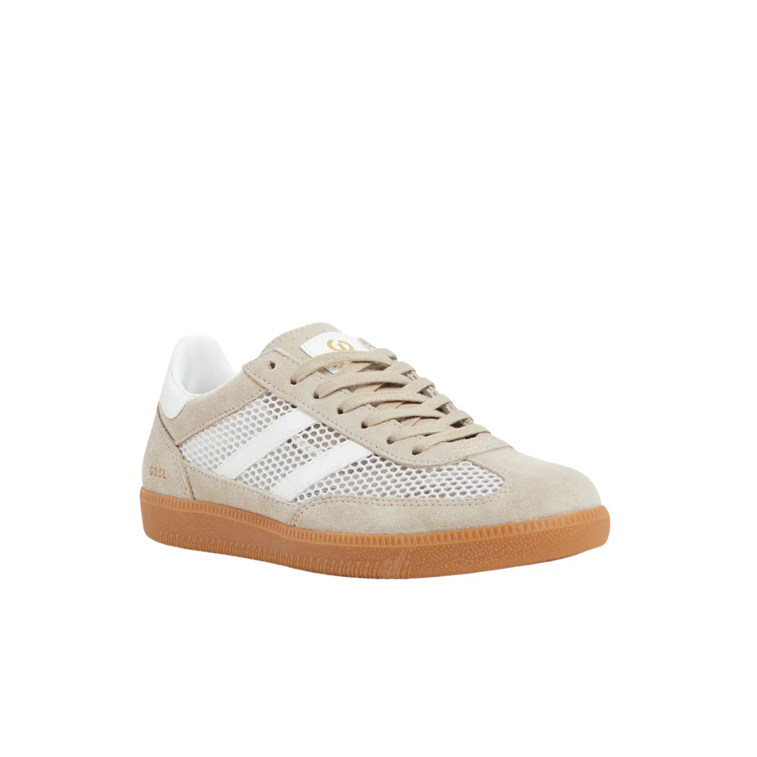 Goodsole 2001 Kindred Sneaker Taupe Suede/White Mesh - Image 4