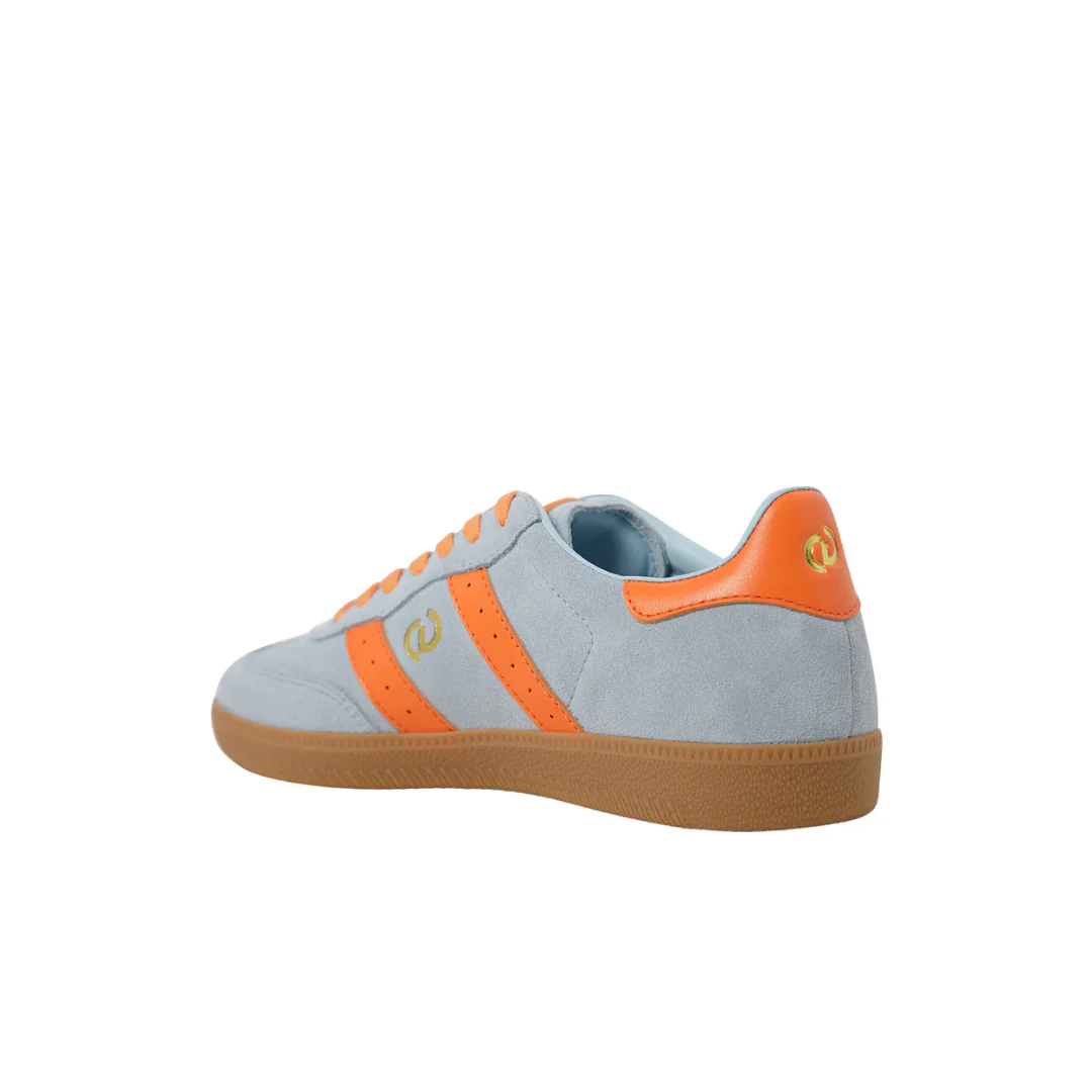 Goodsole 2001 Parallel Sneaker Pale Blue/Orange Suede - Image 5