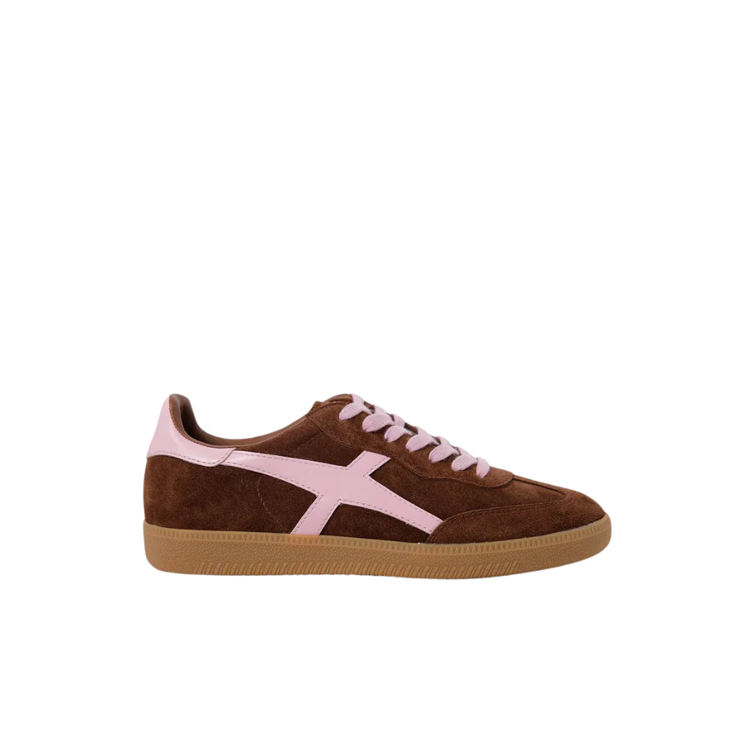 Goodsole 2001 Crossroads Sneaker Coffee/Candy Pink Suede