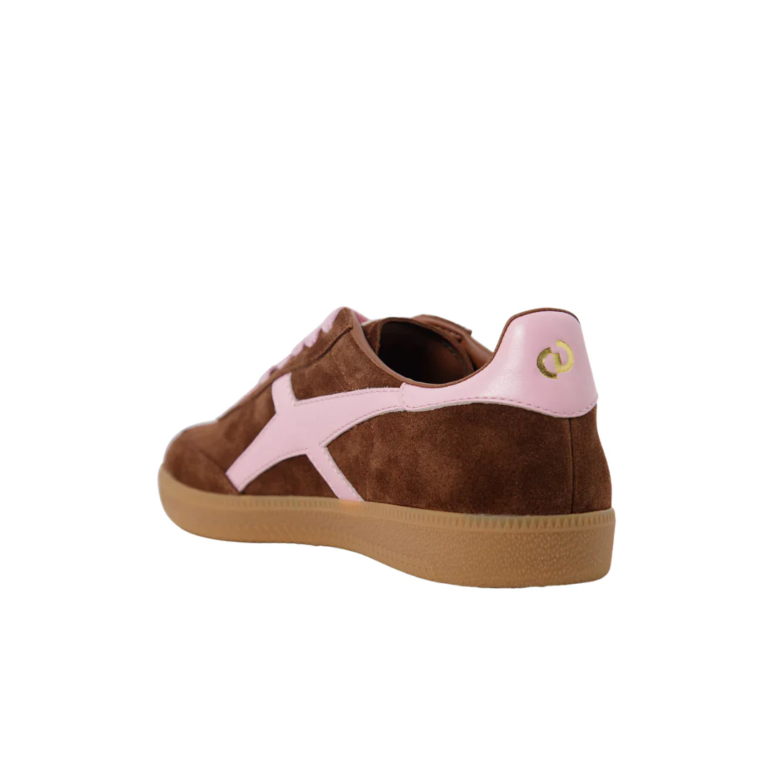 Goodsole 2001 Crossroads Sneaker Coffee/Candy Pink Suede - Image 6