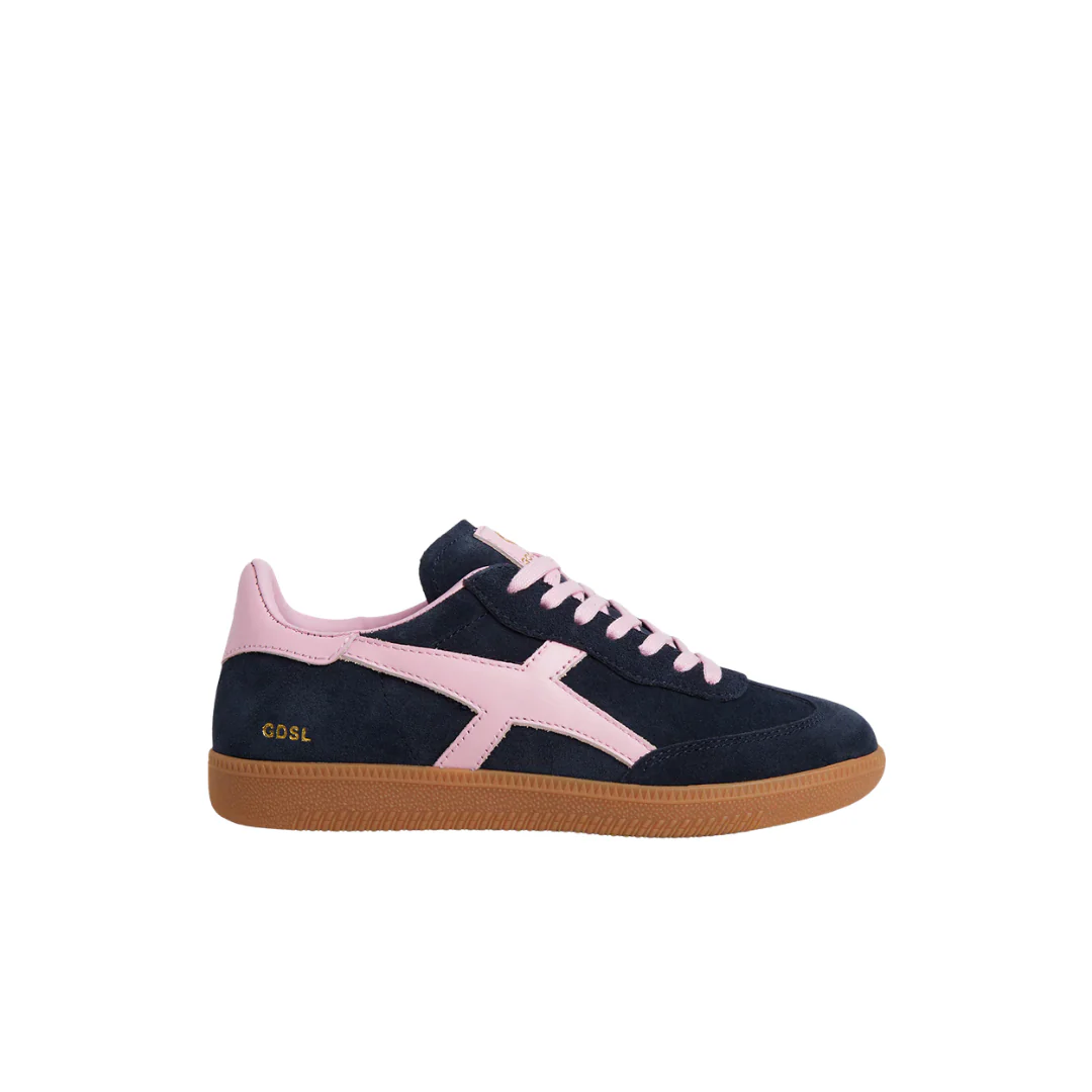 Goodsole 2001 Crossroads Sneaker Navy/Pink Suede