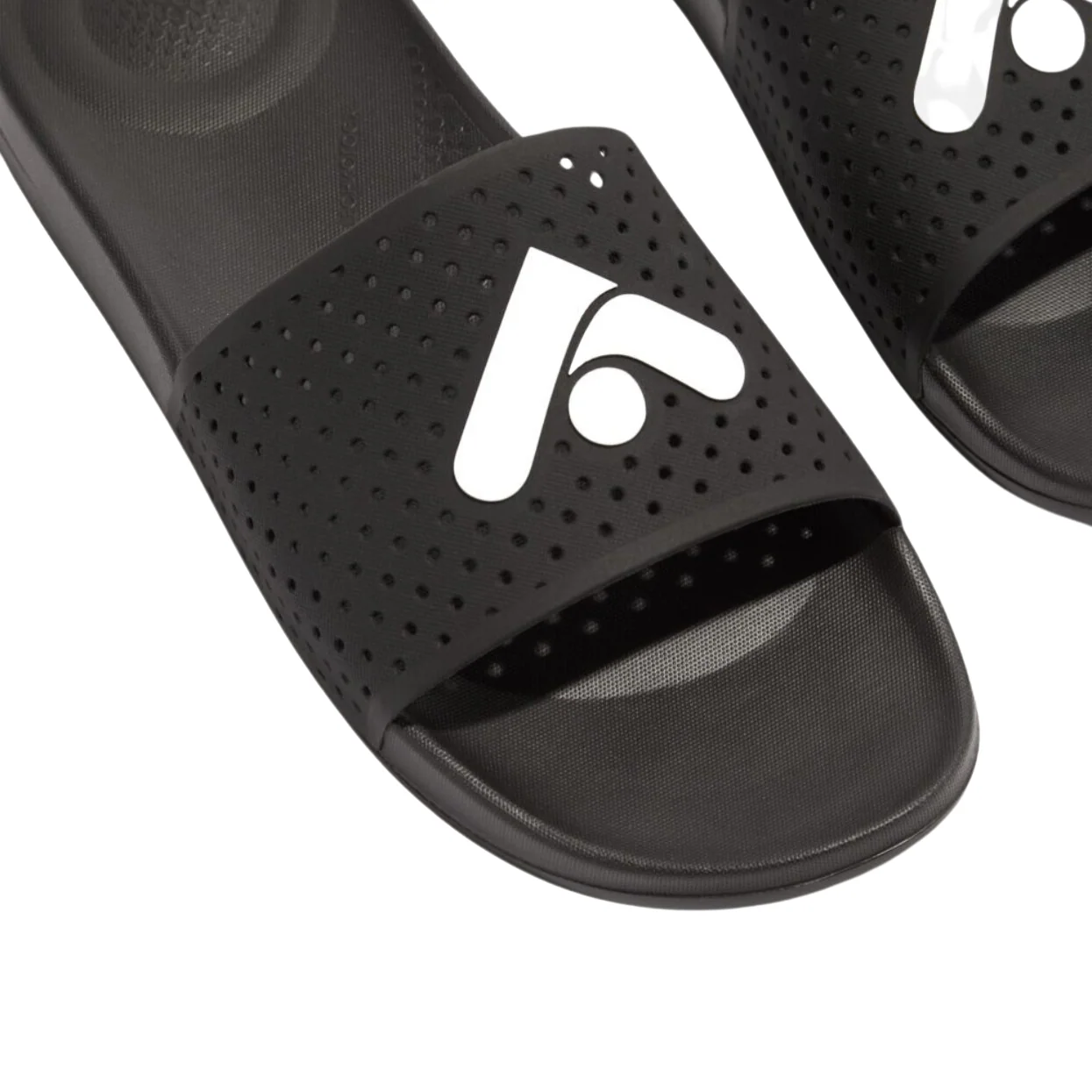 Fitflop iQushion Mens Arrow Pool Slides Black - Image 3